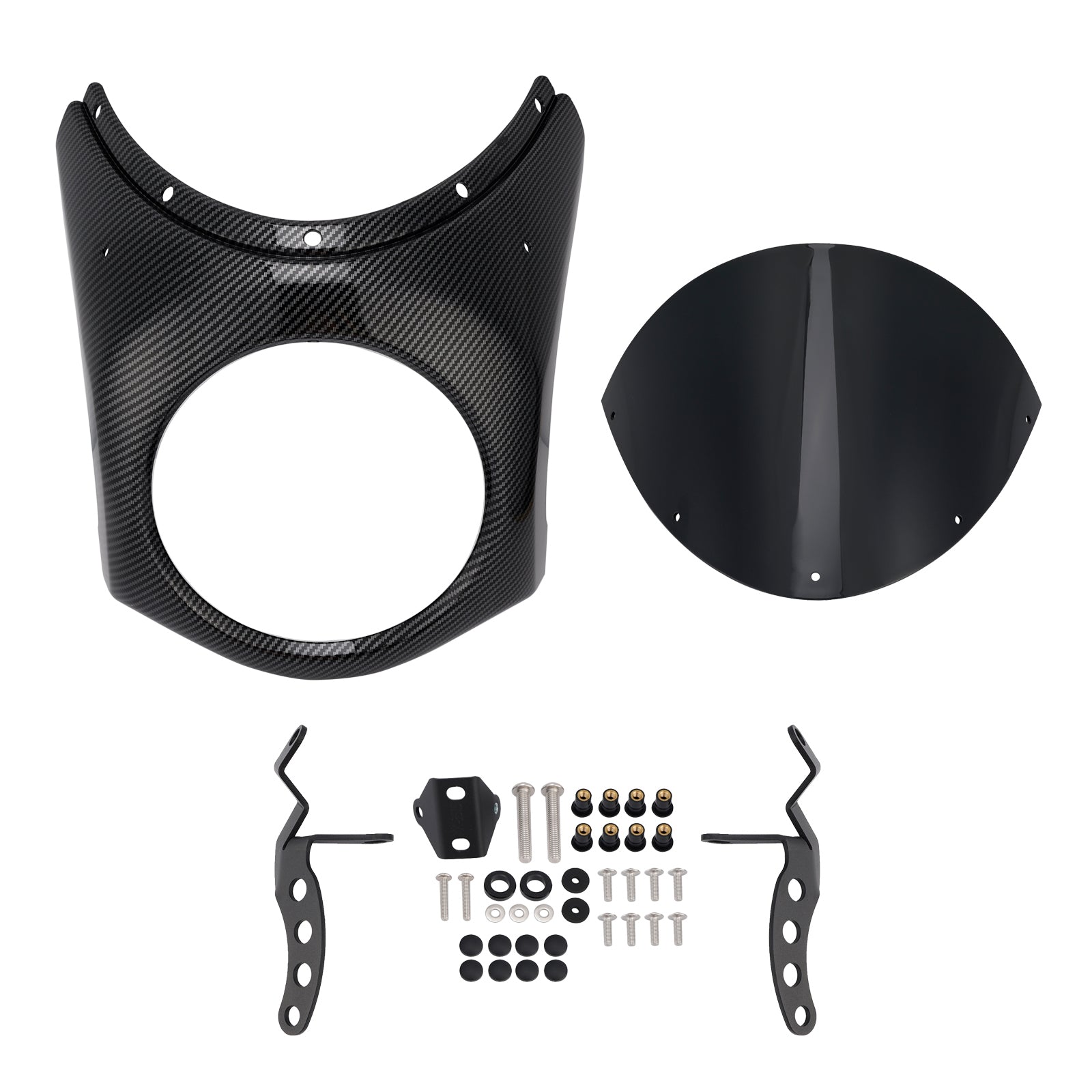 Fiera del parabrezza del faro per eliminatori Kawasaki 500 2024-2025