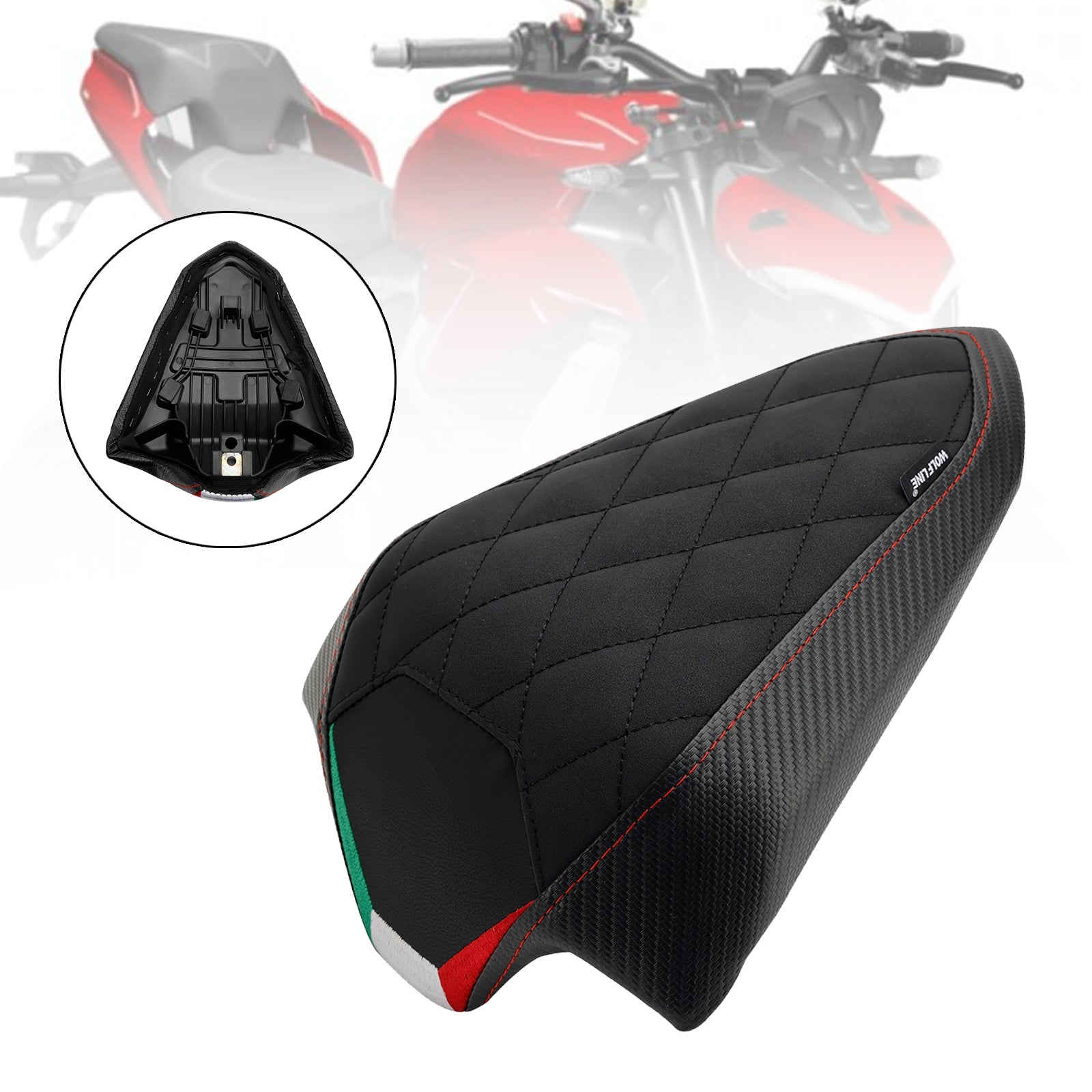 2022-2023 DU Streetfighter V2 Coussin de siège passager arrière en polyuréthane plat