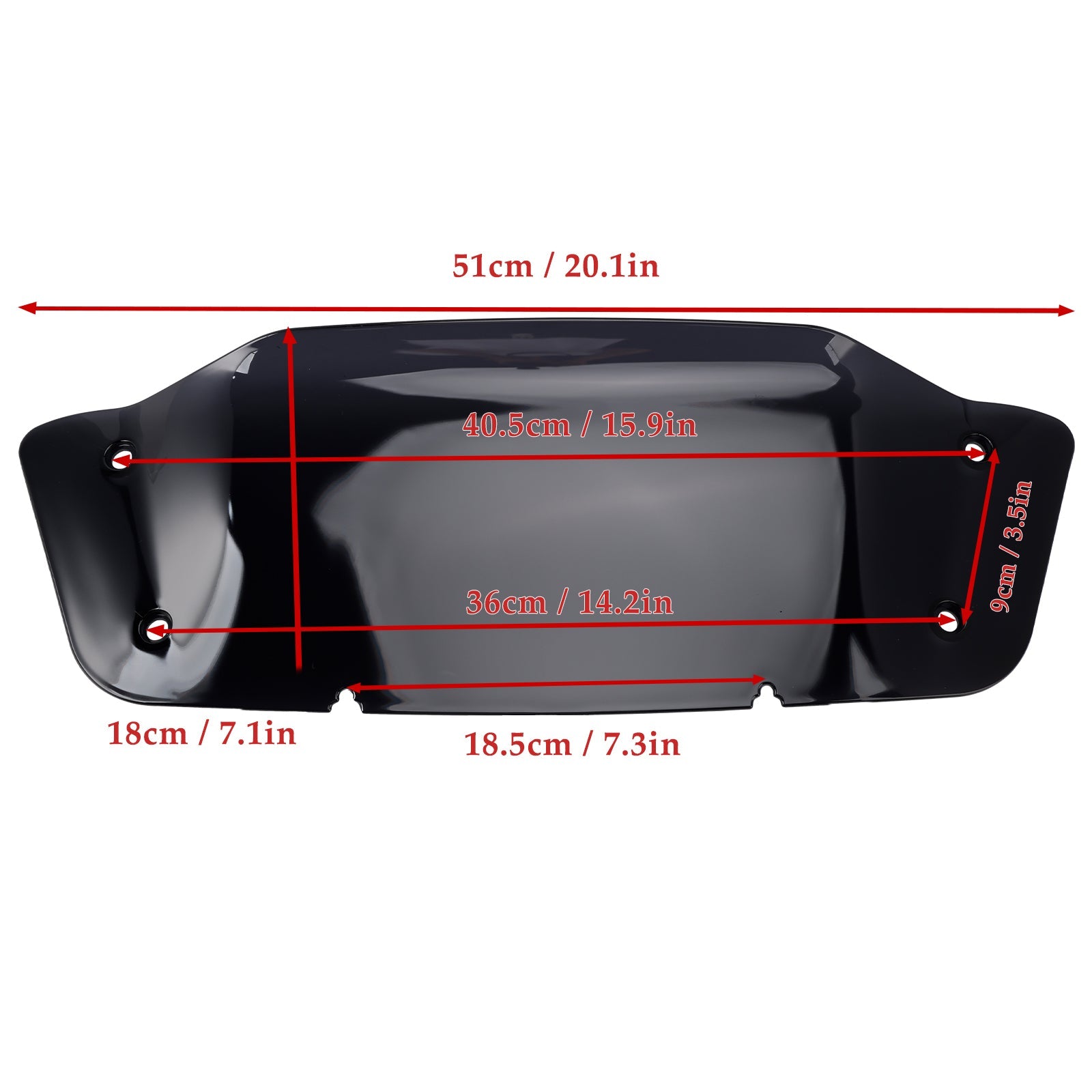 Voorruit 7"" voor Touring Street Glide FLHX FLHXSE 2023-2024