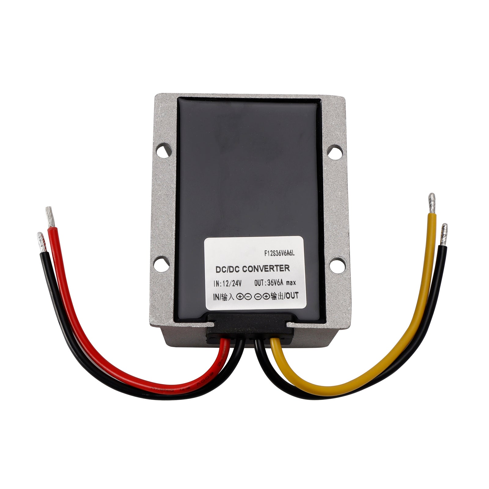 Convertisseur régulateur DC/DC étanche 6 A 12 V/24 V, élévateur jusqu'à 36 V 216 W