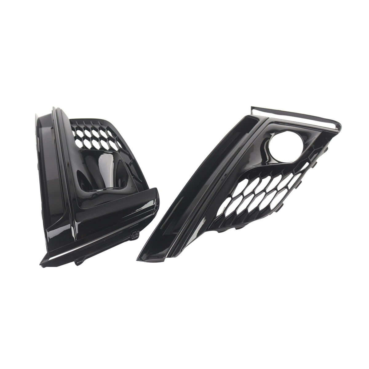 2PCS Front Bumper Fog Light Grille Cover Pour Audi A5 S5 S-Line 2018-2019