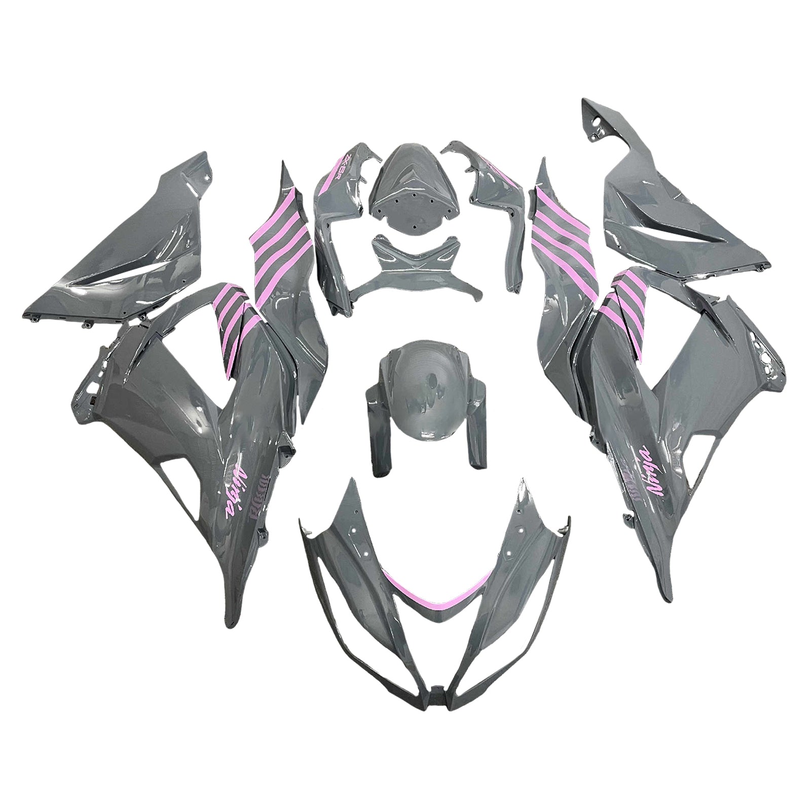 Injectie kuipkit, ABS Plastic carrosserie voor Kawasaki ZX6R 636 2013-2018