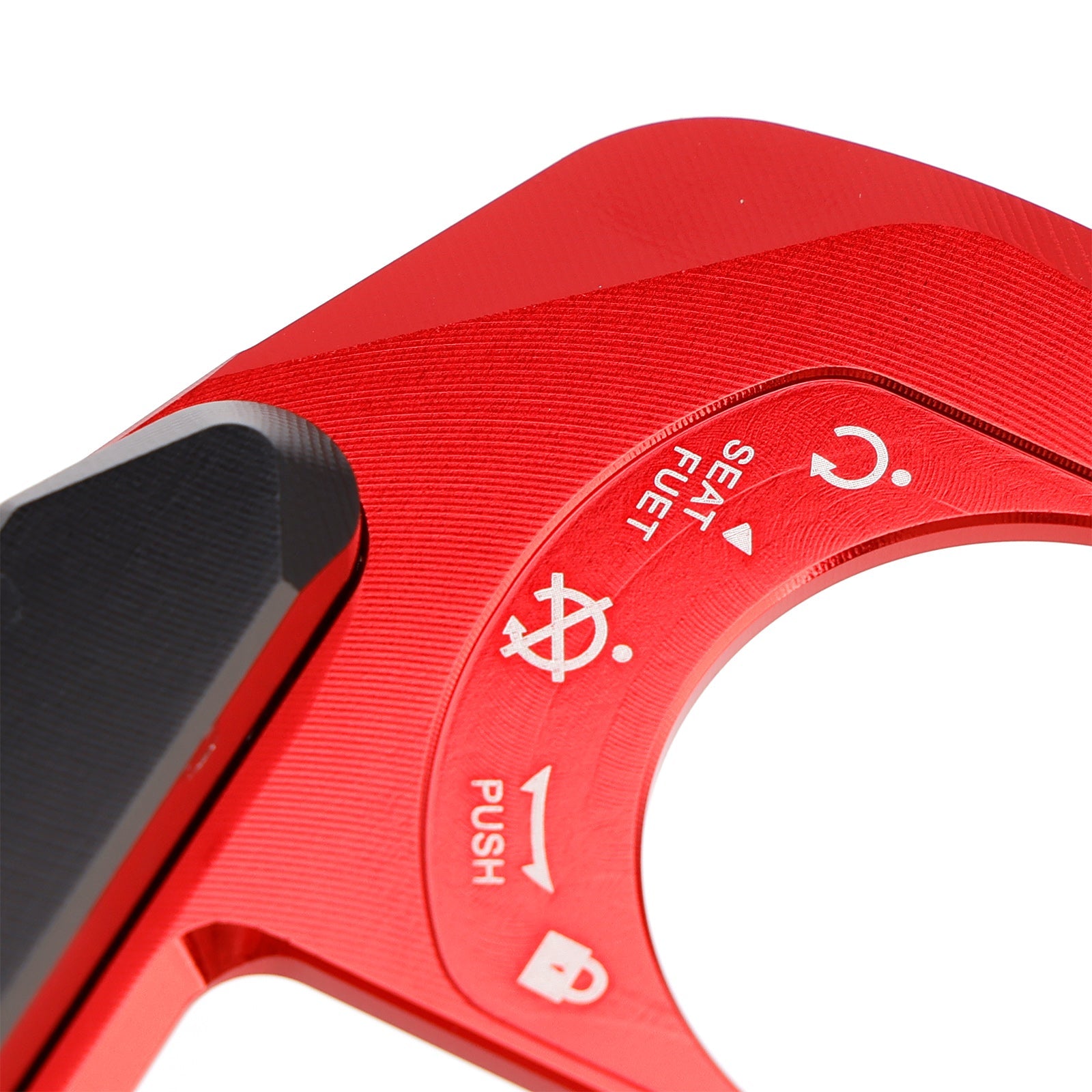 Cache-cylindre de clé en aluminium rouge pour Honda ADV 160 (2022, 2023, 2024)