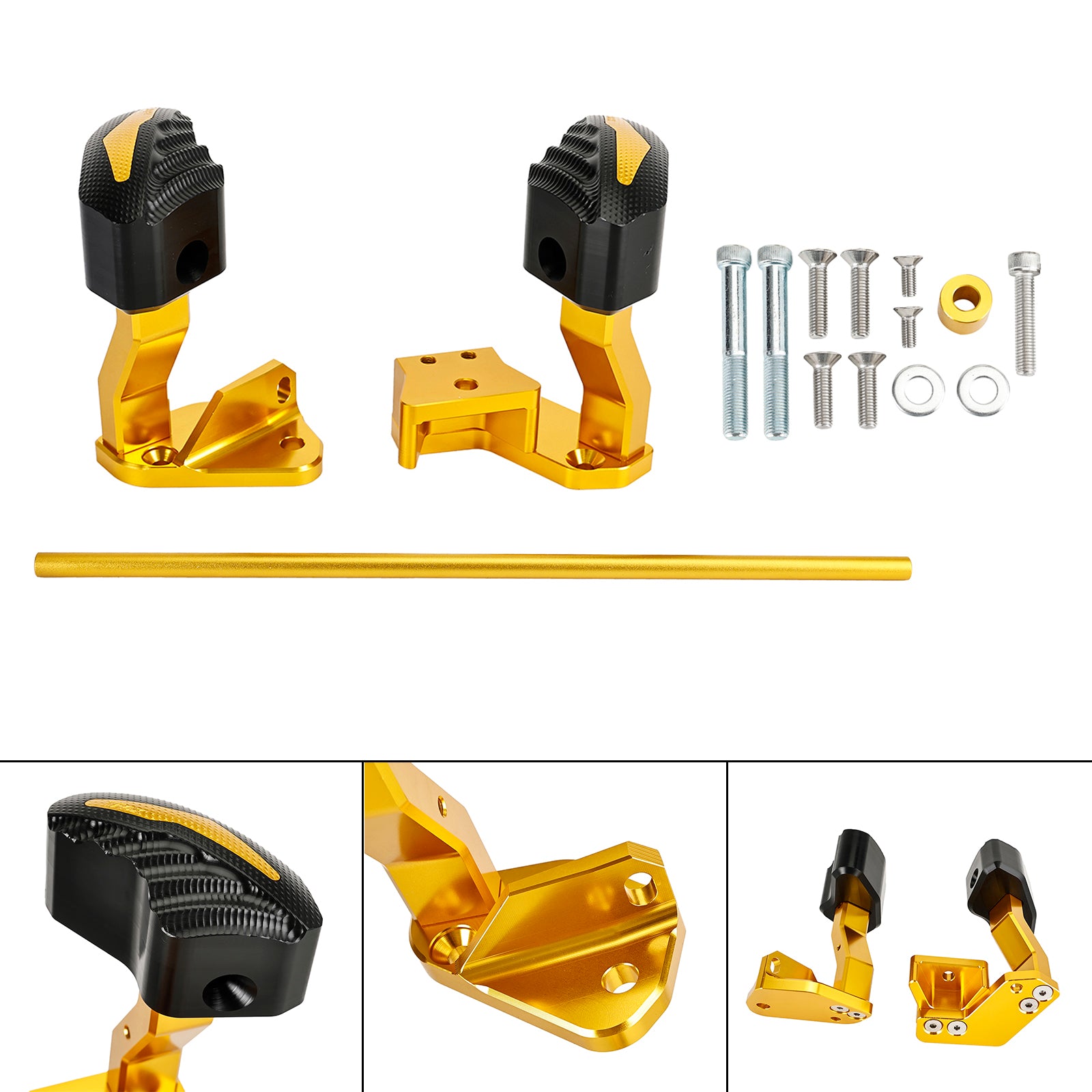 Cnc Protector Motore Statore Slider Oro Per Suzuki Gsxr1300 Hayabusa 2021-2023