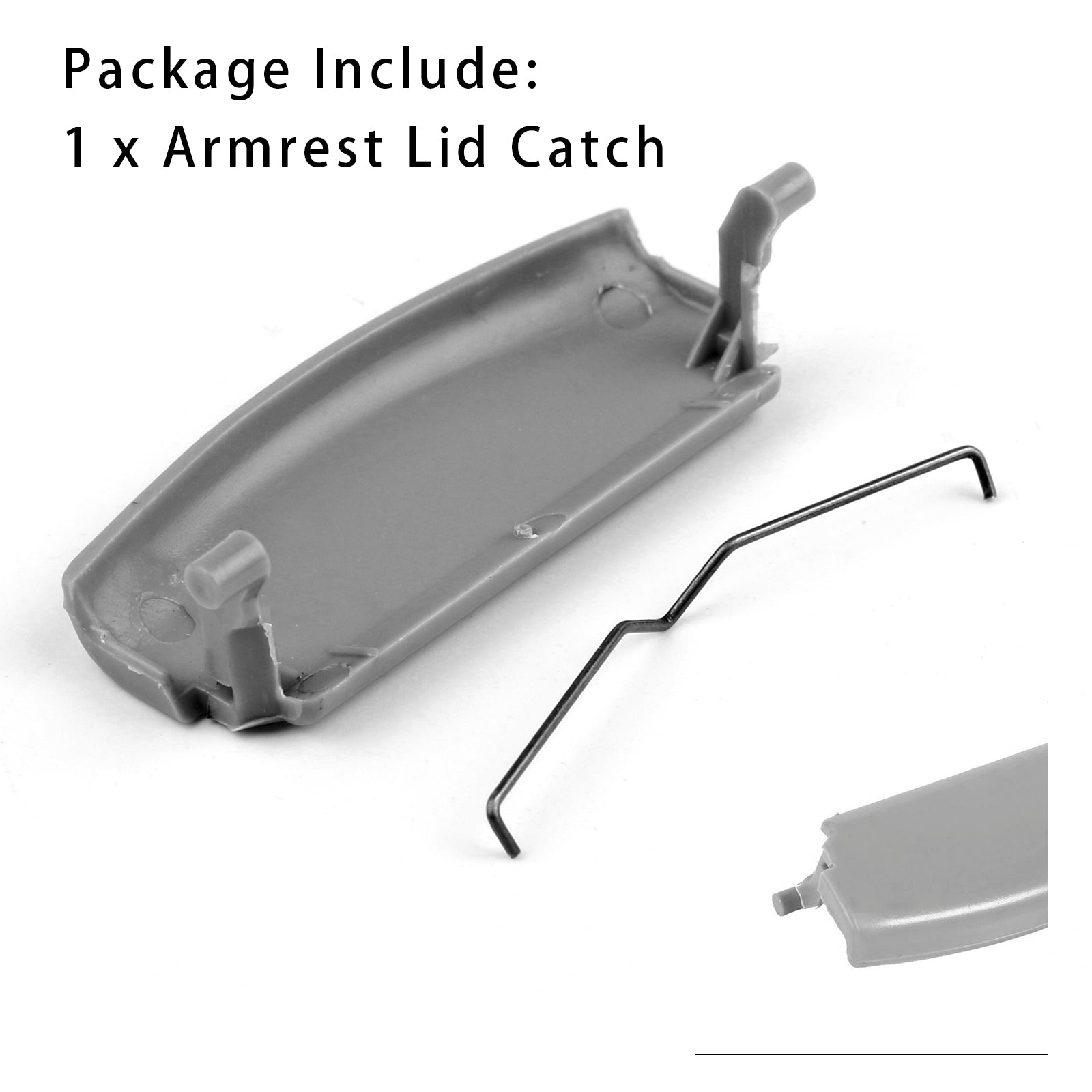 Loquet de couvercle d'accoudoir central de console grise pour Audi A4 B6 B7 2001-2008 8E0864245E