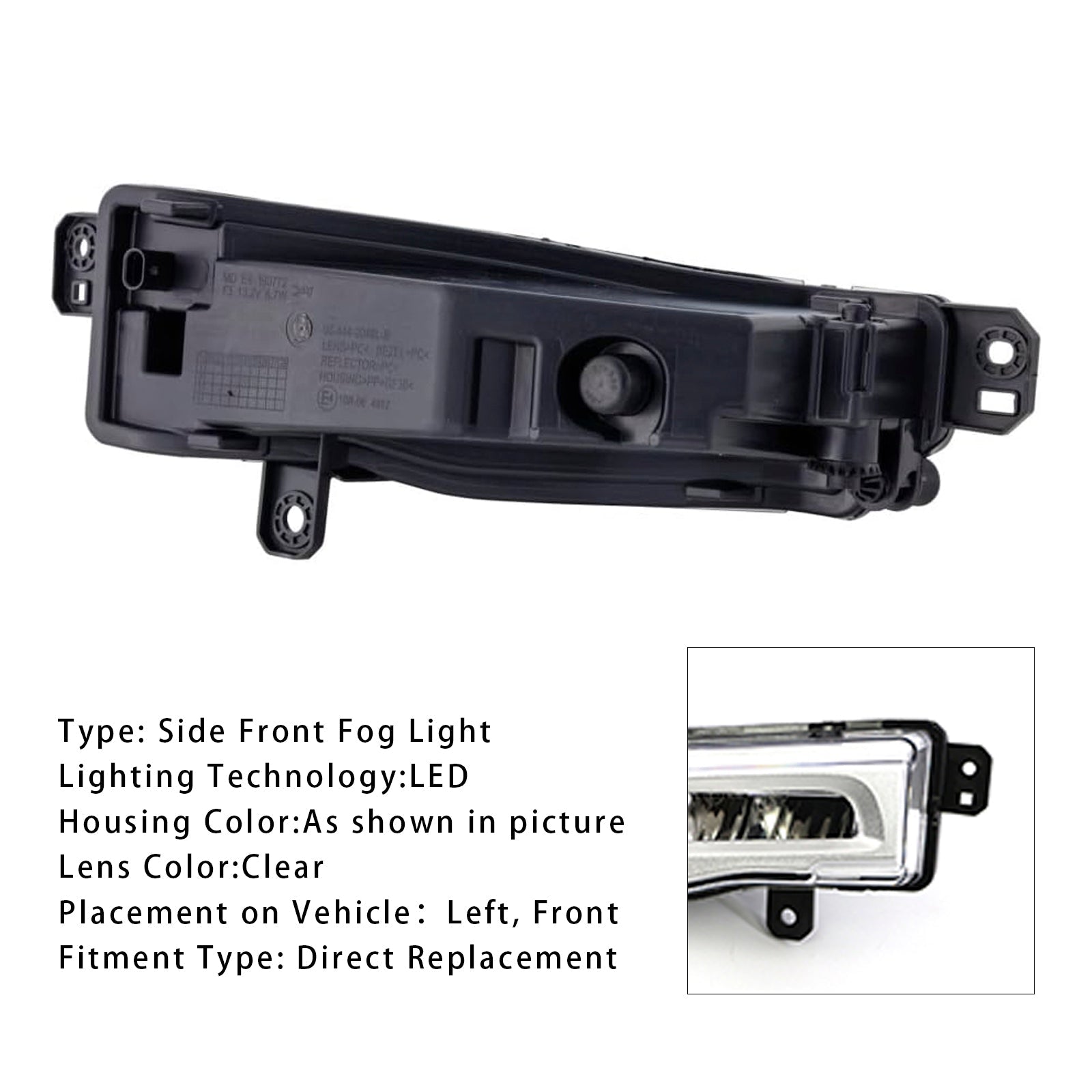 Luce della nebbia sinistra anteriore a LED per LED per BMW X5 G05 2018-2022 6317406365