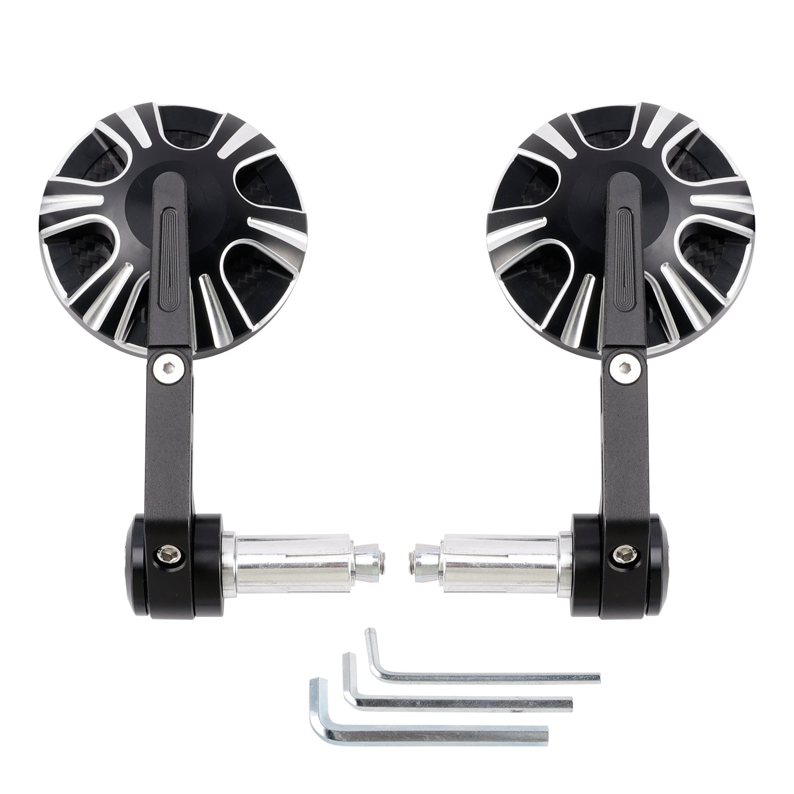 Set van CNC Bar End Mirrors, voor Aprilia RS660 TUONO 660 RSV4 TUONO V4 DORSODURO