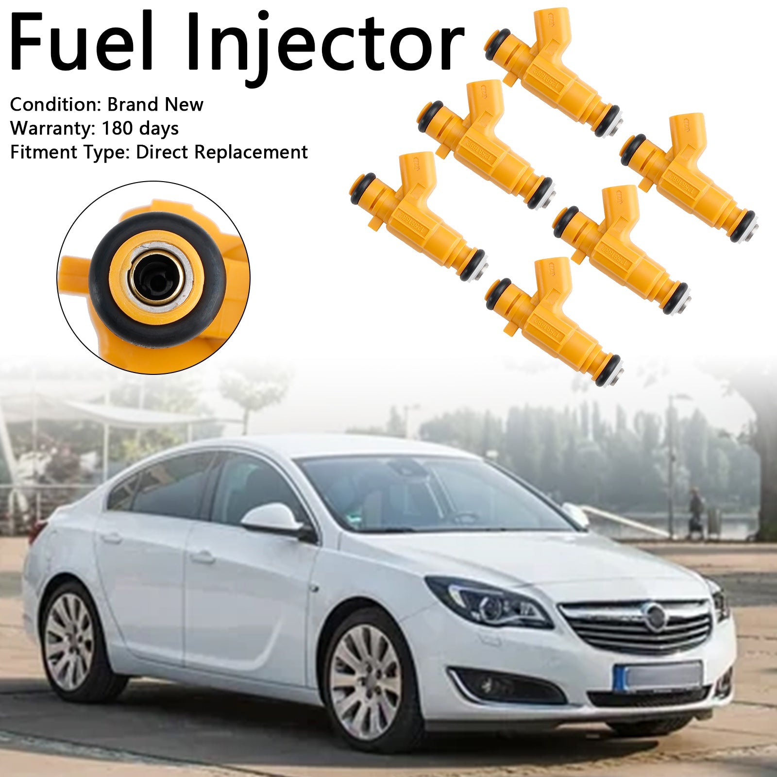 6-częściowy wtryskiwacz paliwa 0280156129 dla Vauxhall Vectra dla SAAB 9-3 2,8L 12581682