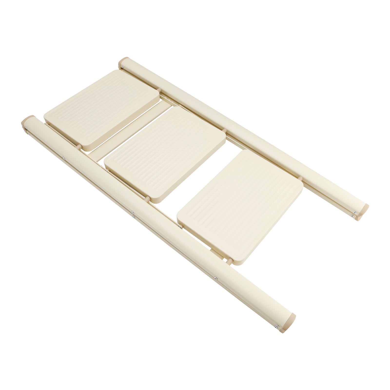 Opstapkruk, 3 niveaus, opvouwbaar, aluminium, ladder, laadvermogen 330,7 lbs