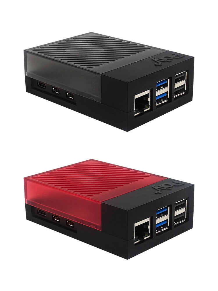 Raspberry Pi 5 Poly5+ Argon Poly 5+ -kotelo, joka on yhteensopiva PWM ABS -jäähdytystuulettimen kanssa