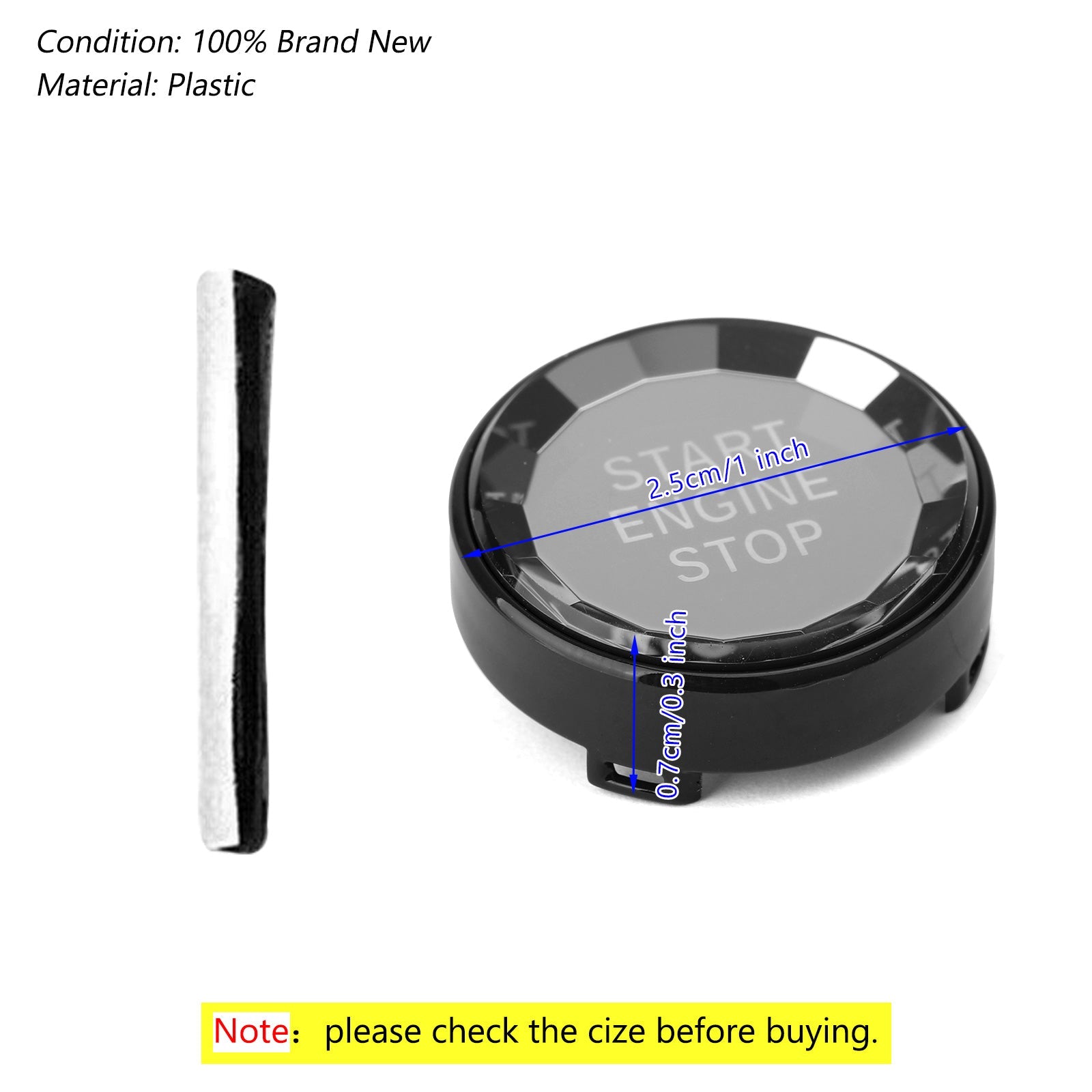 Black Crystal Start- en afsluitknop voor BMW E E90 E92 E93 E64 E46 -chassis