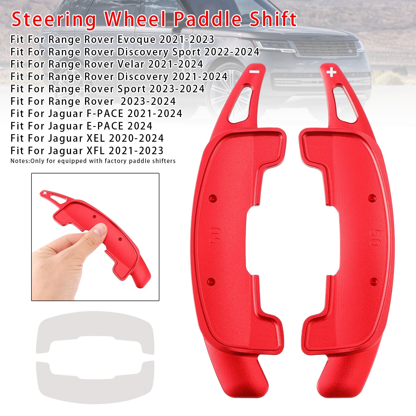 Uitbreiding van snelheidsverandering Pallets stuurwiel, aluminium, voor Range Rover Jaguar