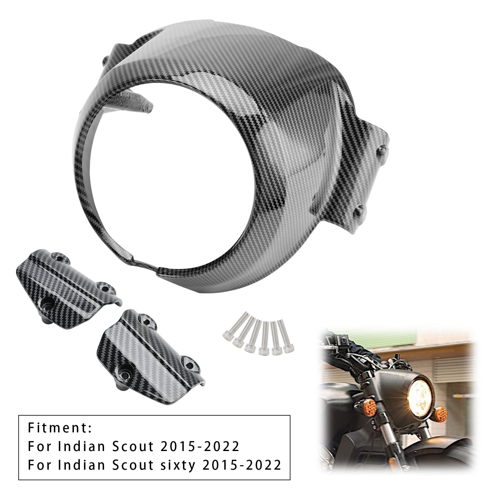 Indian Scout 2015-2022 Faros de la manga moteados.
