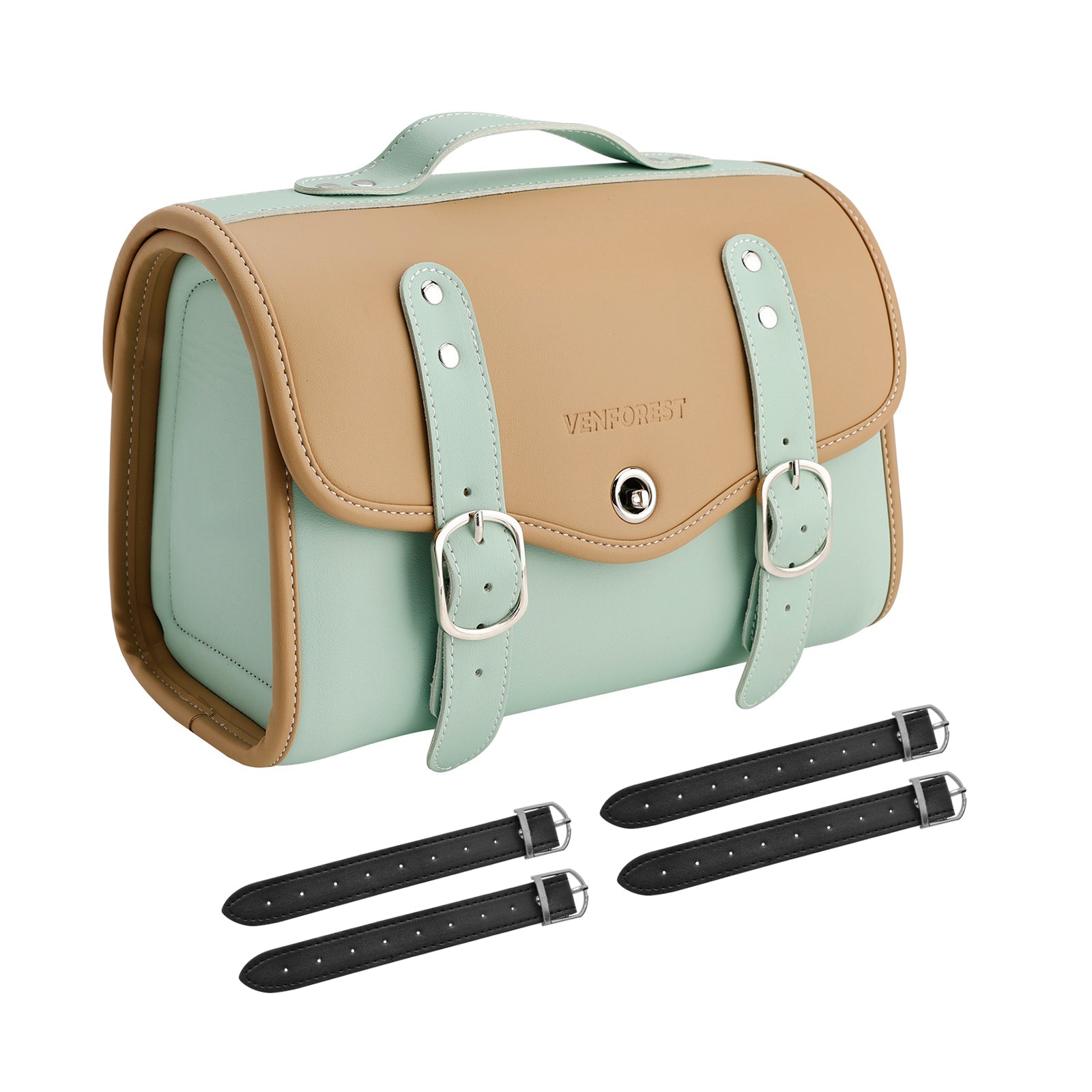 Poliuretanska stranska torba poliuretanska sedlasta vrečka, ki ustreza beli prtljagi za beli skuter motociklov