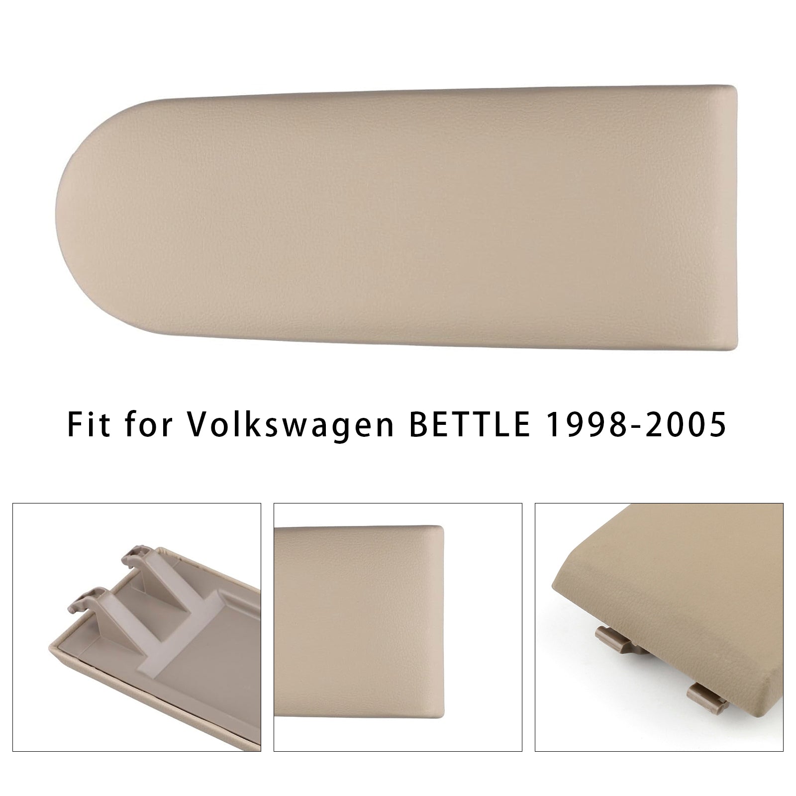 Cubierta de la consola central del reposabrazos de cuero beige para VW Mk4 Jetta Bora Golf 18D867173