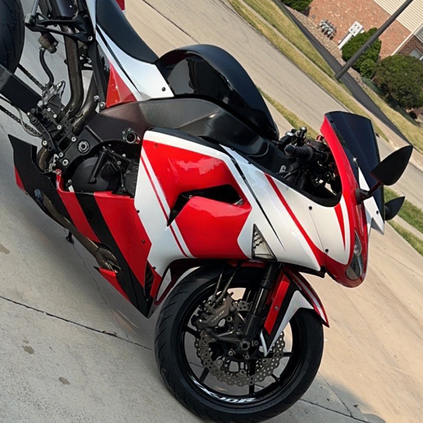 Kit di carenatura a iniezione, corpo di plastica ABS per Kawasaki ZX10R 2006-2007