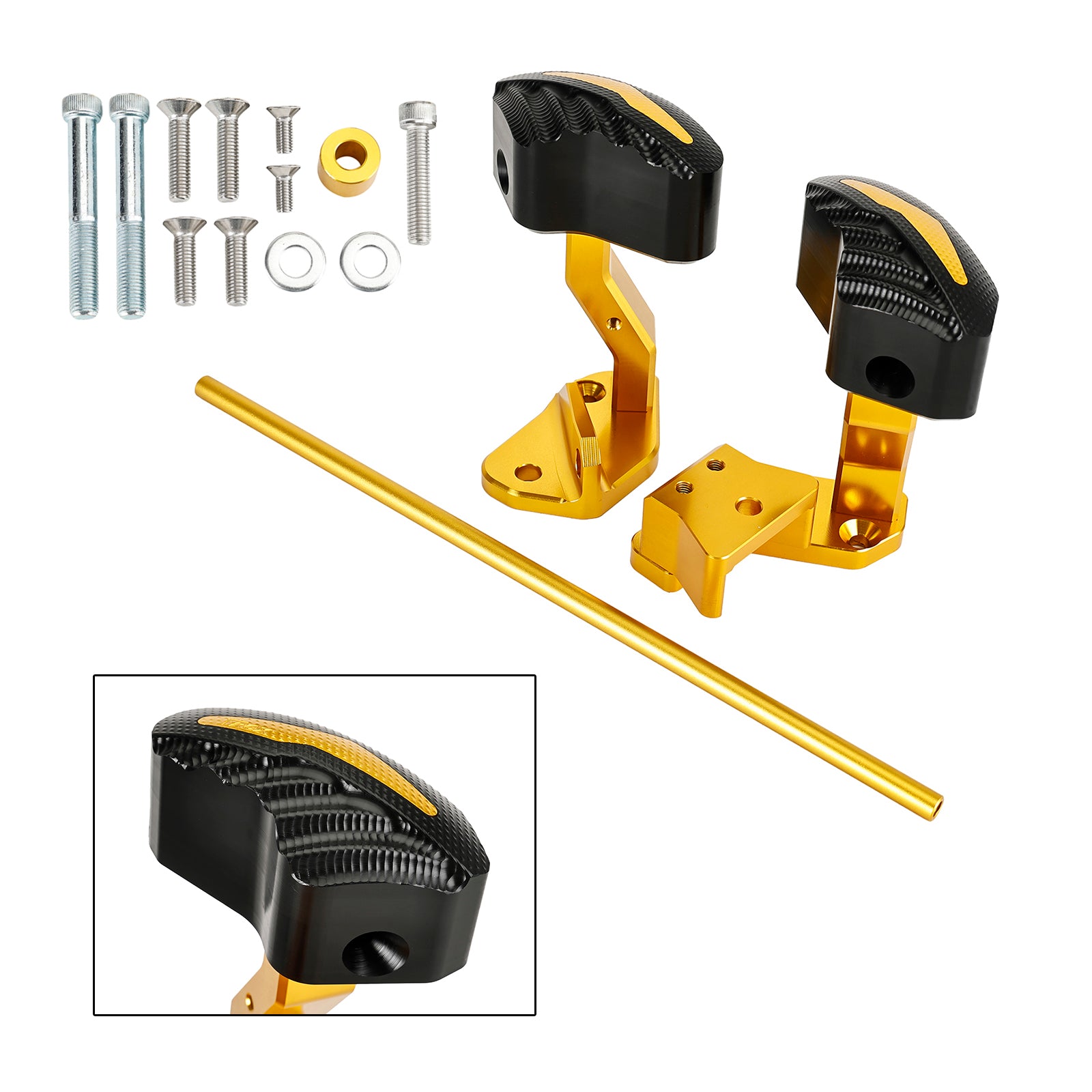 Cnc Protector Motore Statore Slider Oro Per Suzuki Gsxr1300 Hayabusa 2021-2023