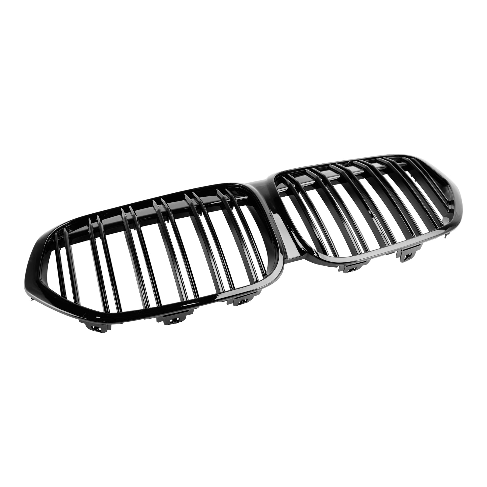 Gloss Black Front Nier Grill Grill voor BMW X1 F48 F49 2019-2021 Dubbele lat