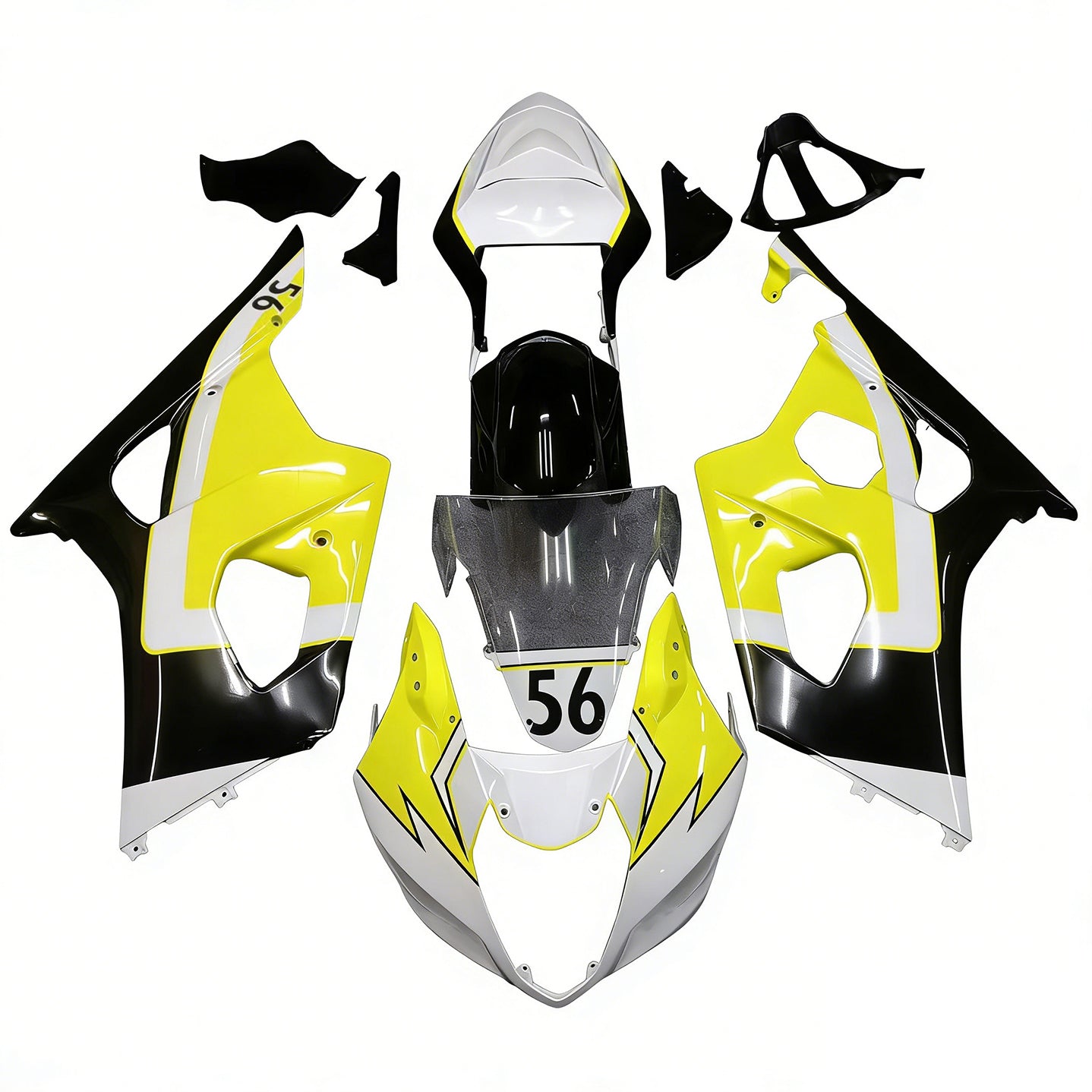Kit de carénage en plastique ABS injecté pour Suzuki GSXR1000 2003-2004 K3