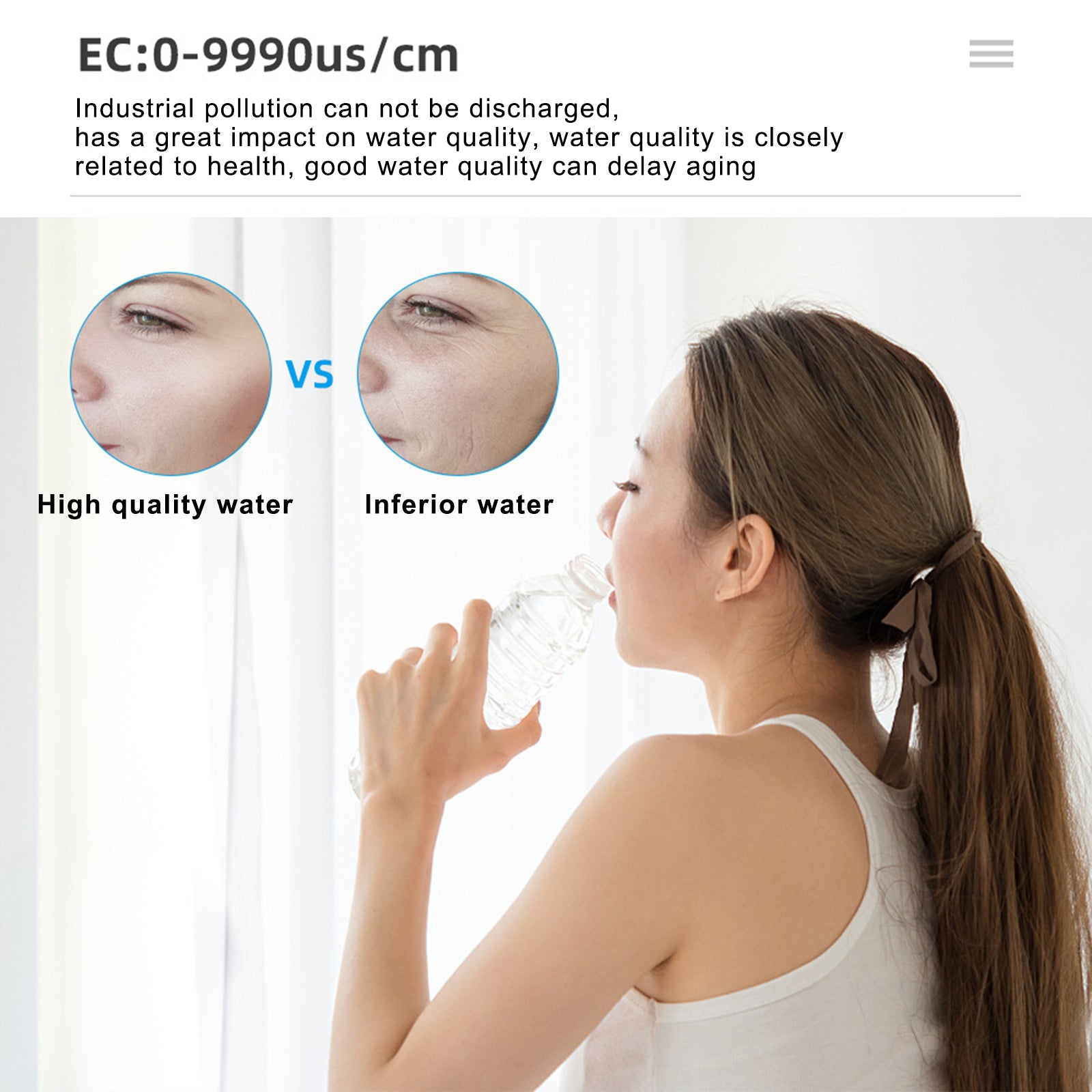 Testeur de mesure Bluetooth 7 en 1 PH EC Conductivité TDS Salinité ORP SG