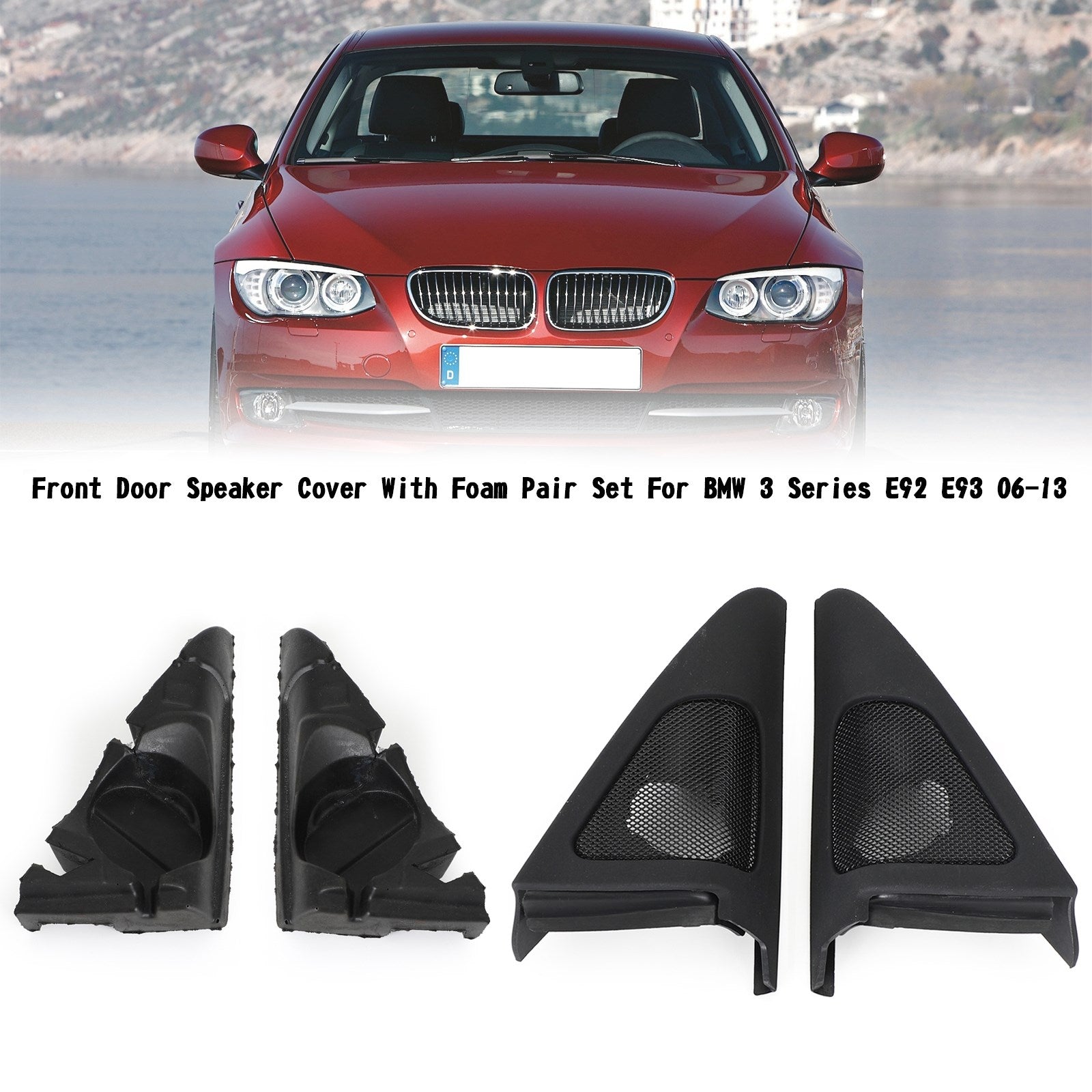 Coppia di altoparlanti per porte anteriori con schiuma per BMW 3 E92/E93 Series (2006-2013)