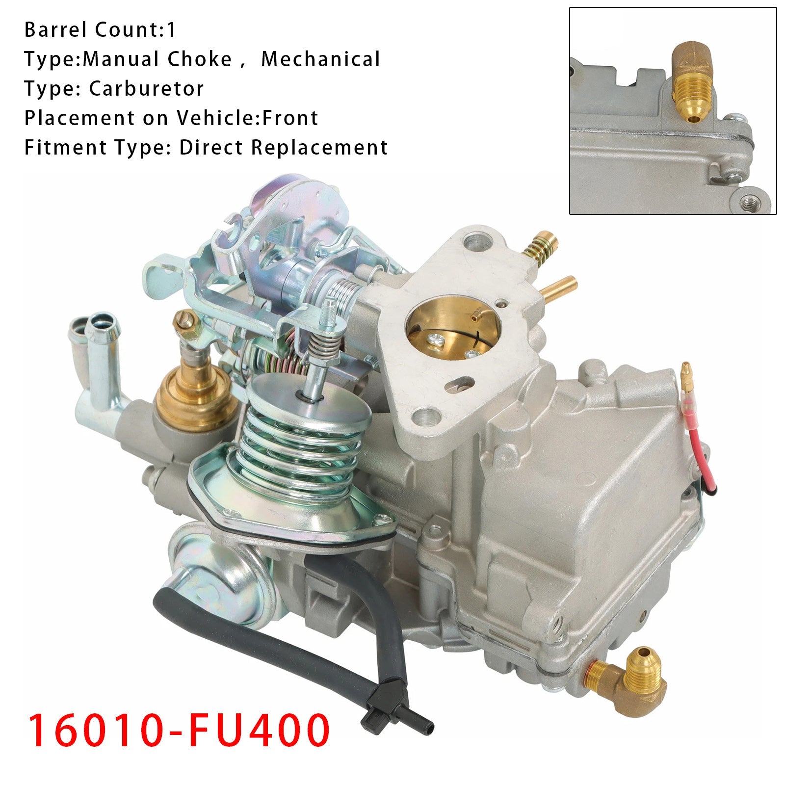 Carburateur 16010-FU400 pour moteur à essence Nissan Forklift TCM LO2 K21 K25