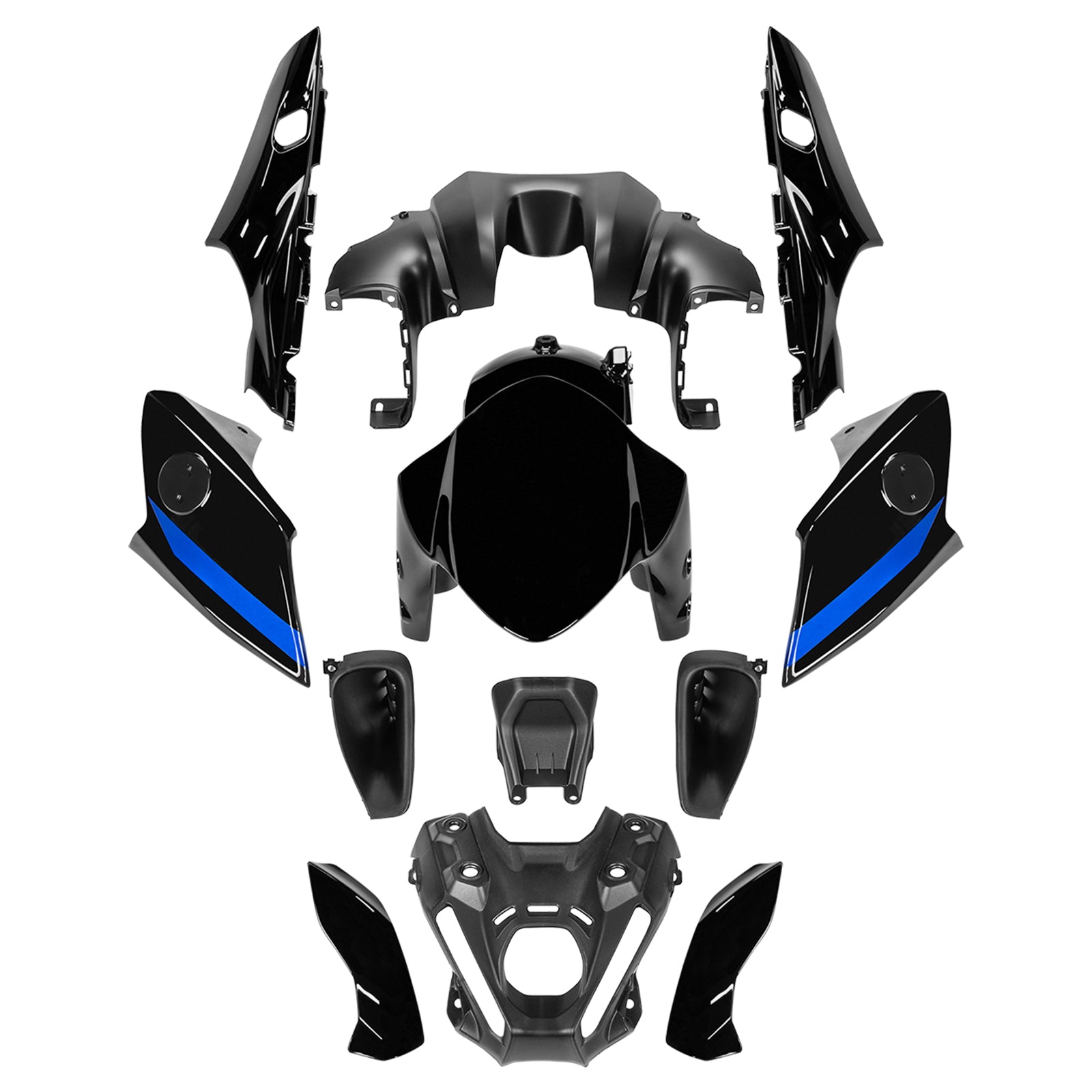 Kit de carénage de carrosserie ABS injection pour Yamaha MT-09 / MT-09 SP 2021-2023 04#