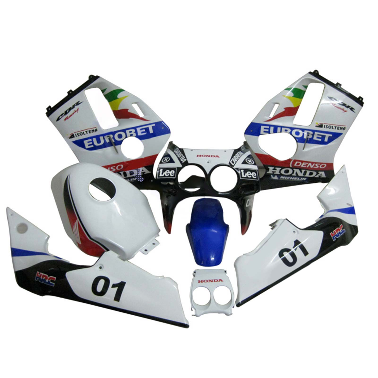 Injection Fairing Kit Bodywork For Honda CBR250RR MC19 1988-1989
