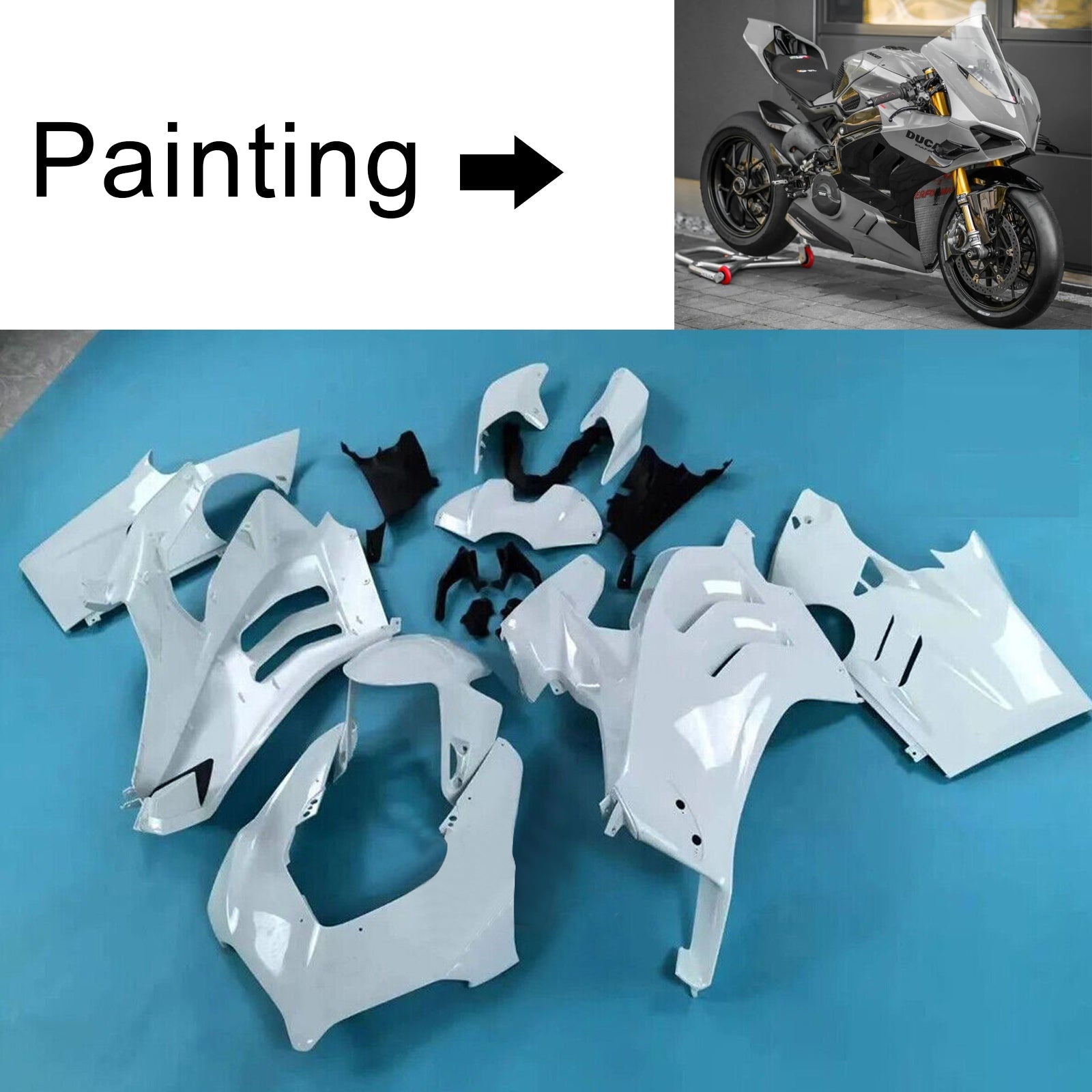 Kit de carénage d'injection Ducati Panigale V4/V4S 2022-2024 V4SP/V4R 2023-2024