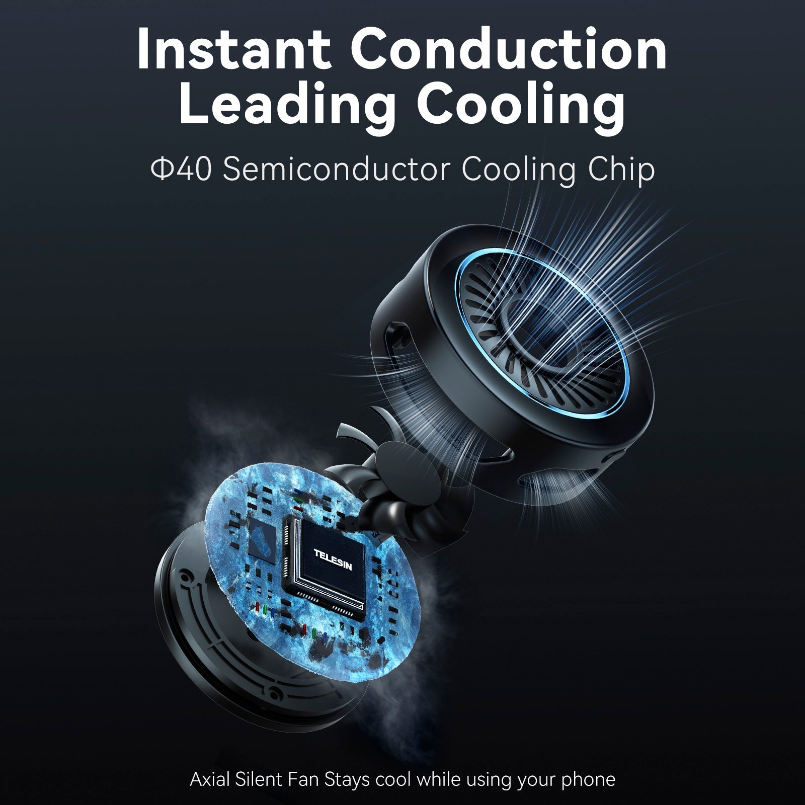 Radiatore di ricarica wireless per trasmissioni in diretta sul telefono cellulare, semiconduttore magnetico