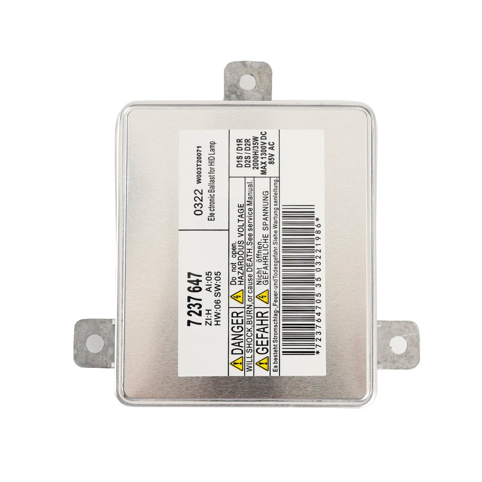 2011-2013 BMW Serie 3 E92 E93 328i 335i Kit de lastre de xenón 7237647