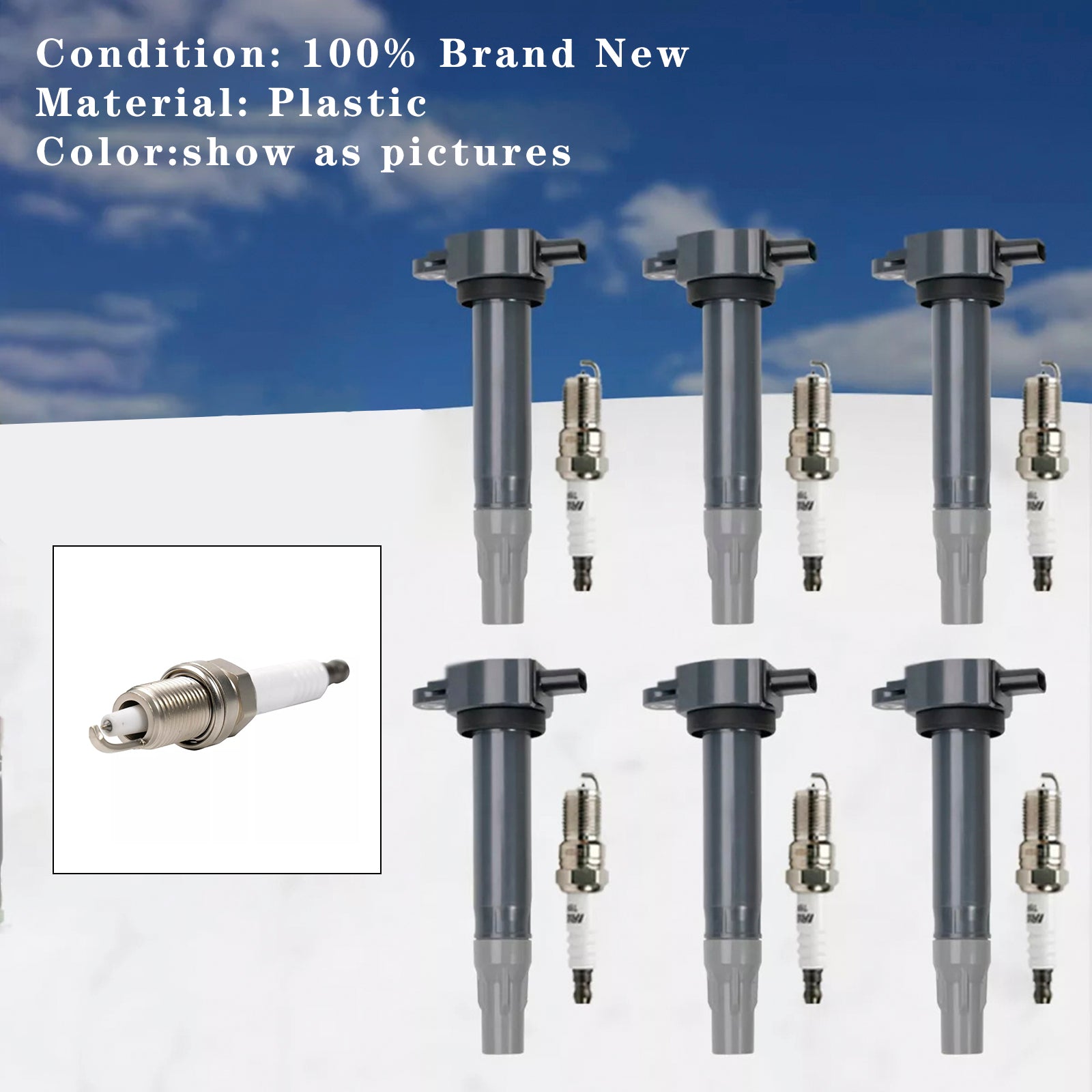 Cewki zapłonowe i świece zapłonowe UF502 4606869 4606869AA dla Dodge Nitro V6 3,7 L 2011