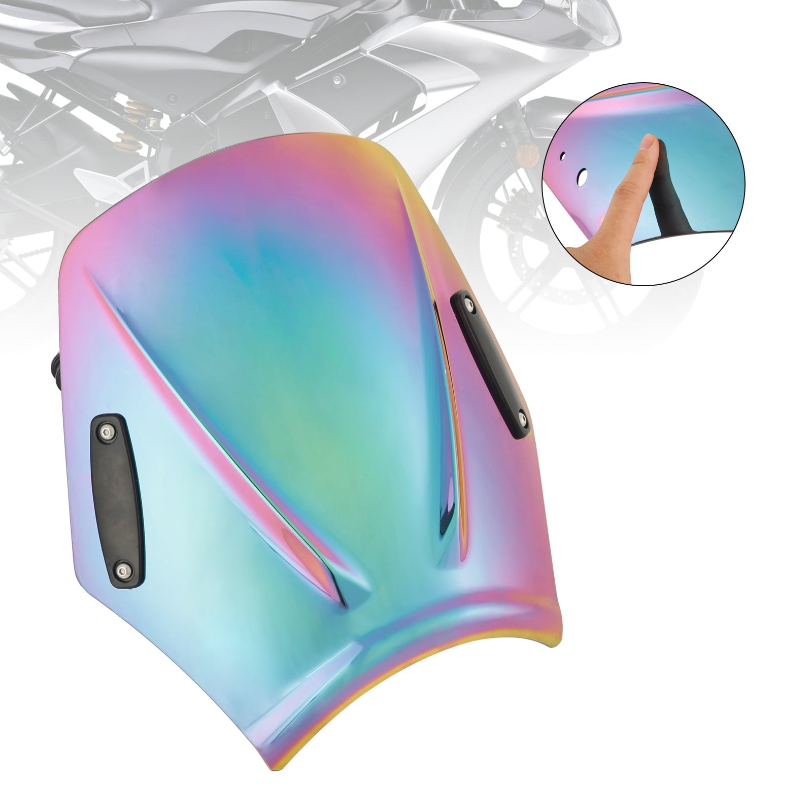 Moto con manubrio 22 mm/7/8 "Vidone del parabrezza universale