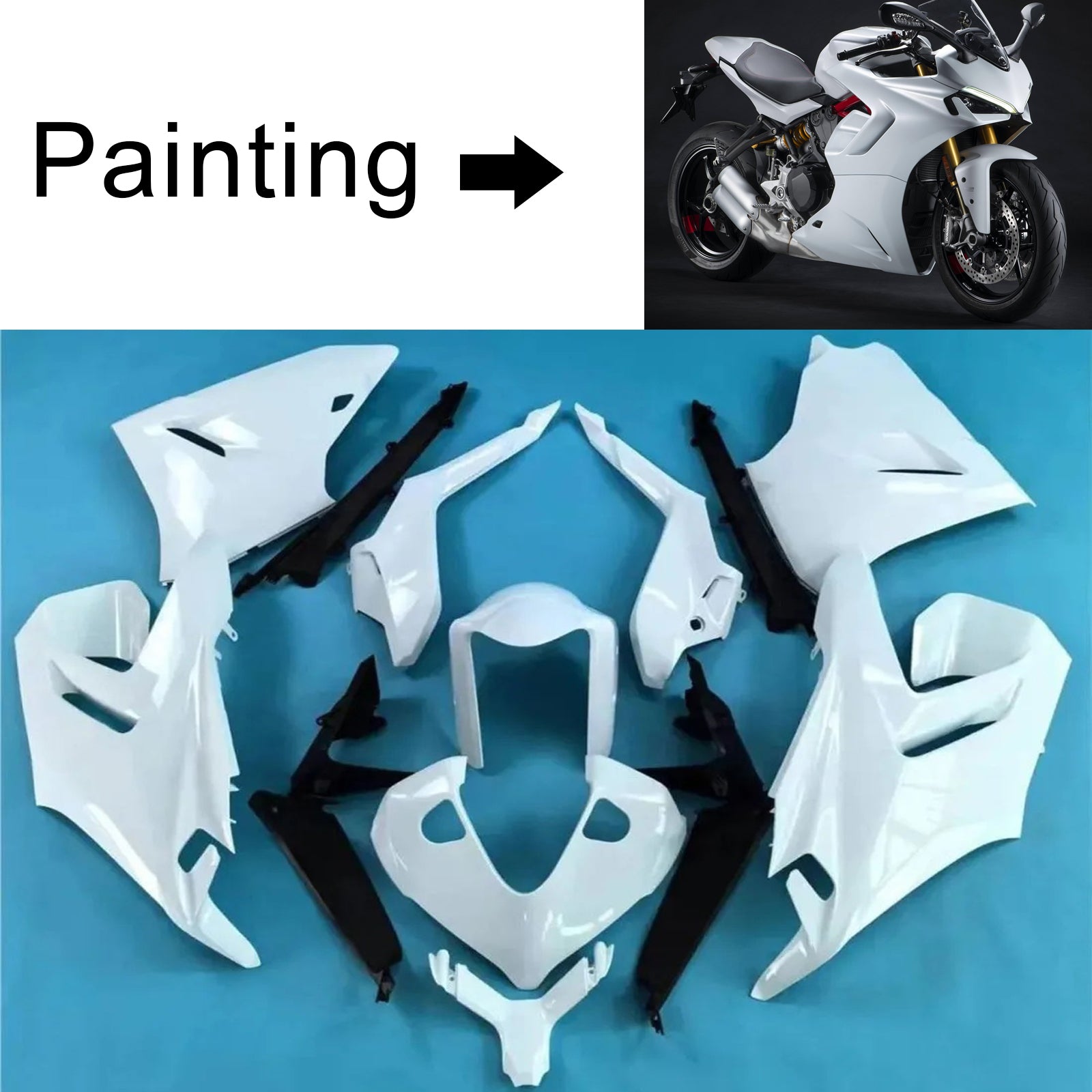 Kit de carénage injecté pour Ducati Supersport 950 950S 2021-2024