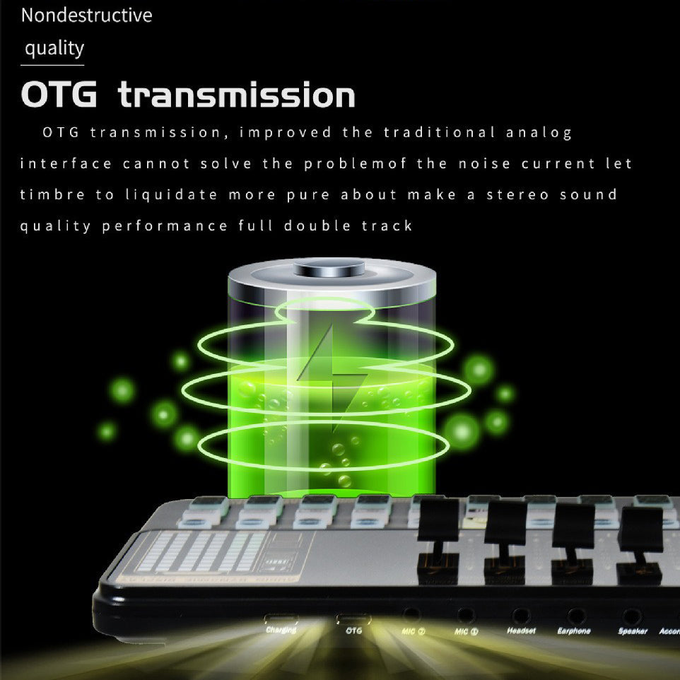 Tarjeta de sonido V10 Tarjeta de sonido en vivo Teléfono móvil Karaoke Computadora Equipo de transmisión en vivo Tik Tok