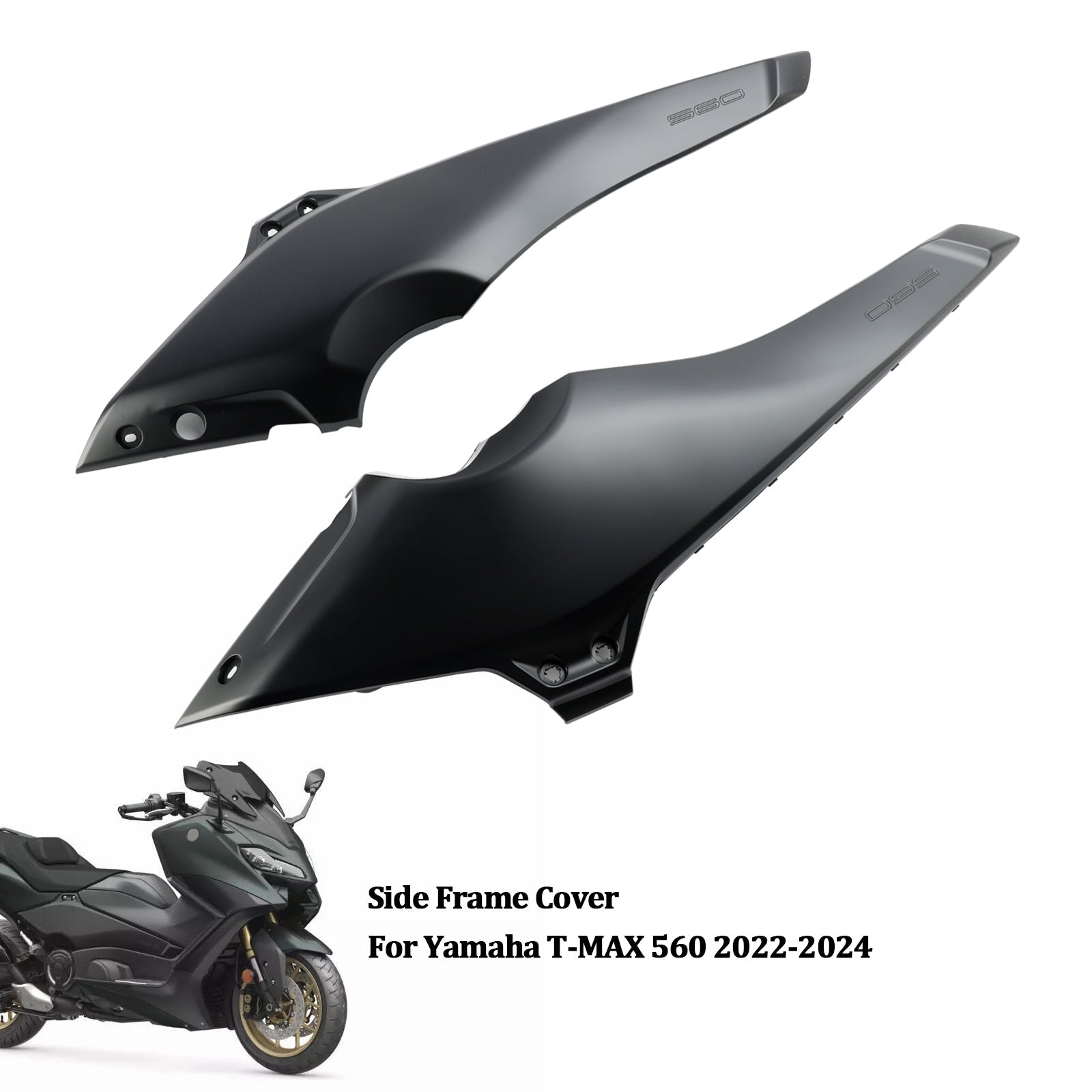 Boczne panele osłony ramy, owiewki dla Yamaha T-Max 560 2022-2024
