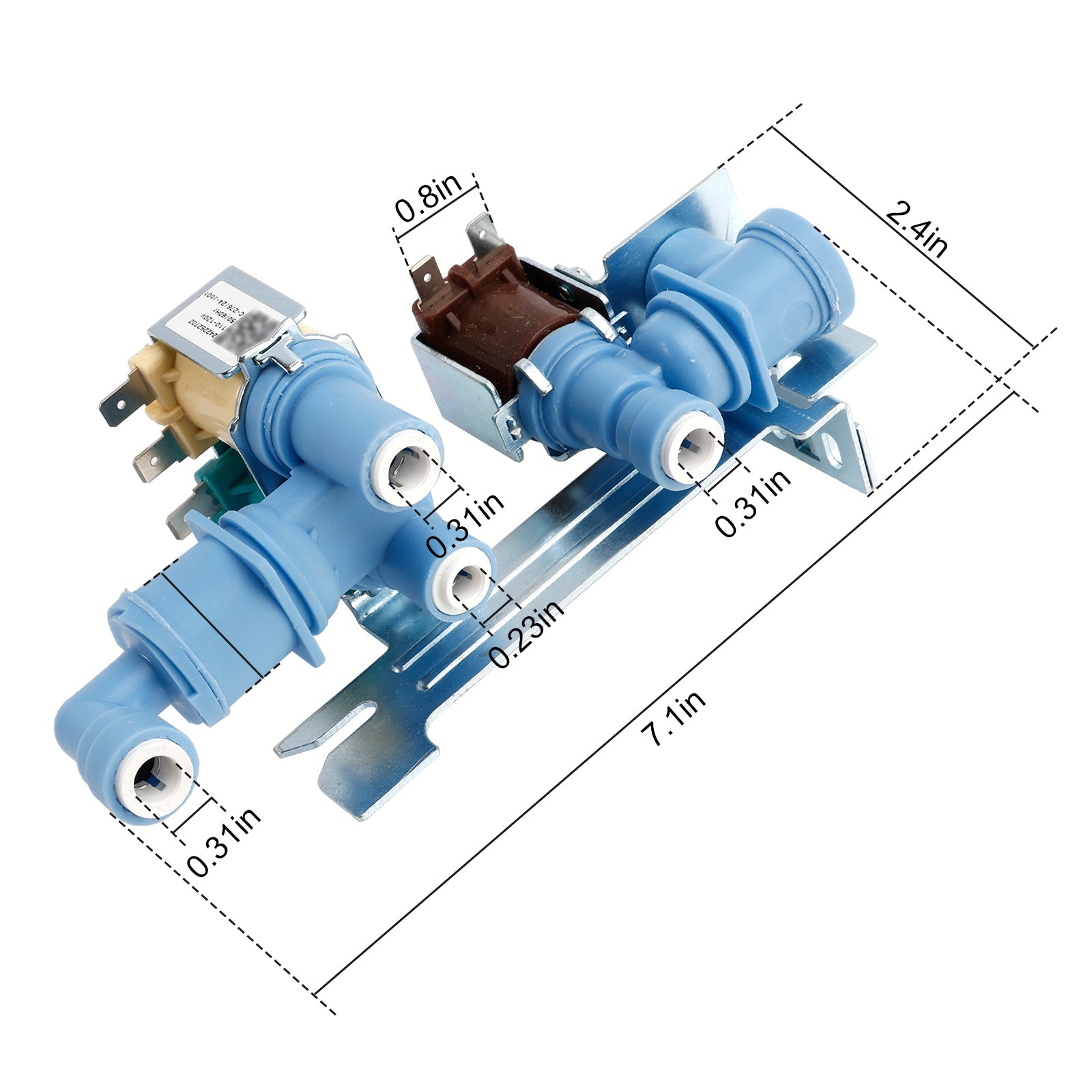 Vanne d'arrivée d'eau 242252702 240531101 pour Kenmore pour Electrolux Frigidaire