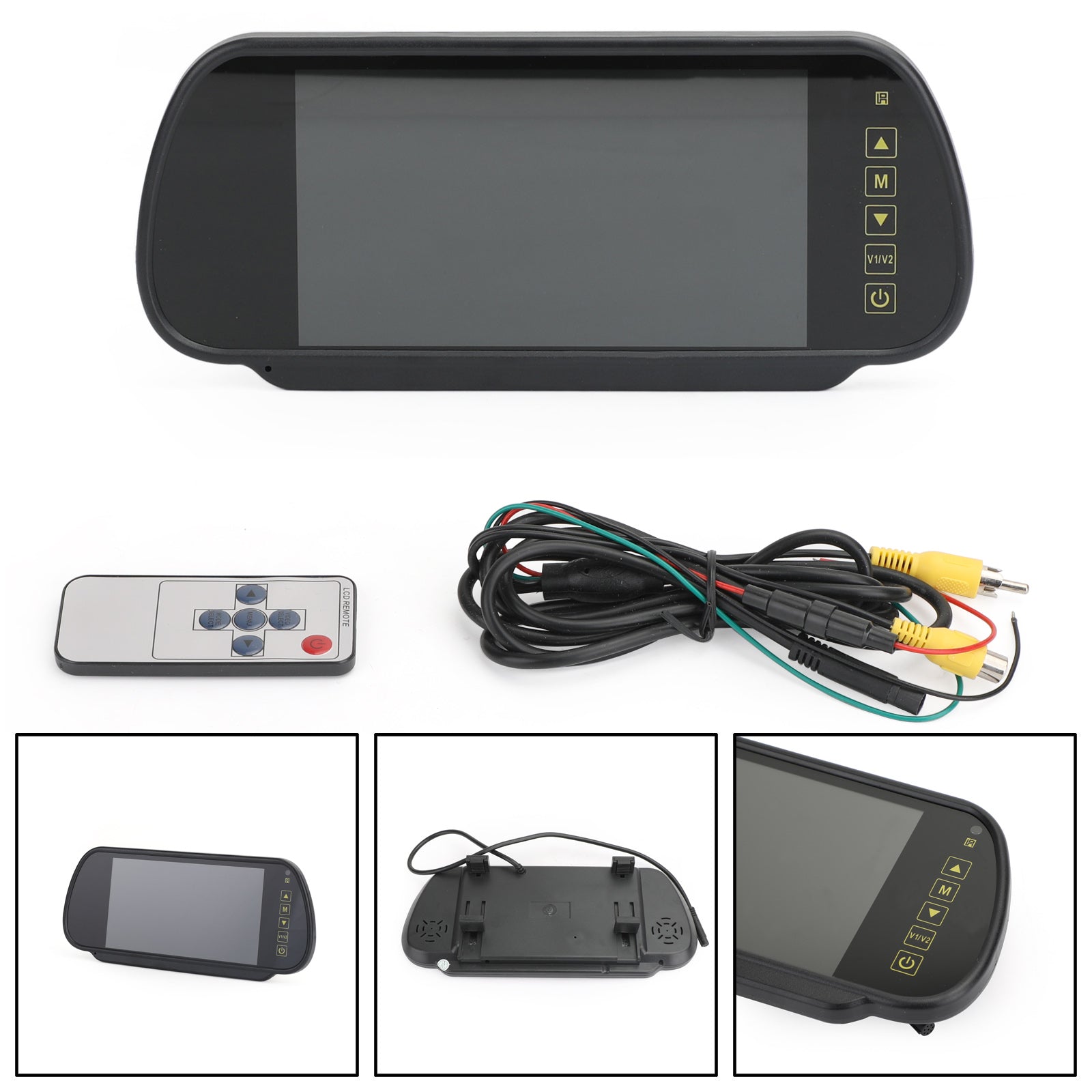 7" Monitor LCD per telecamera posteriore per auto con sensori e lenti per autobus