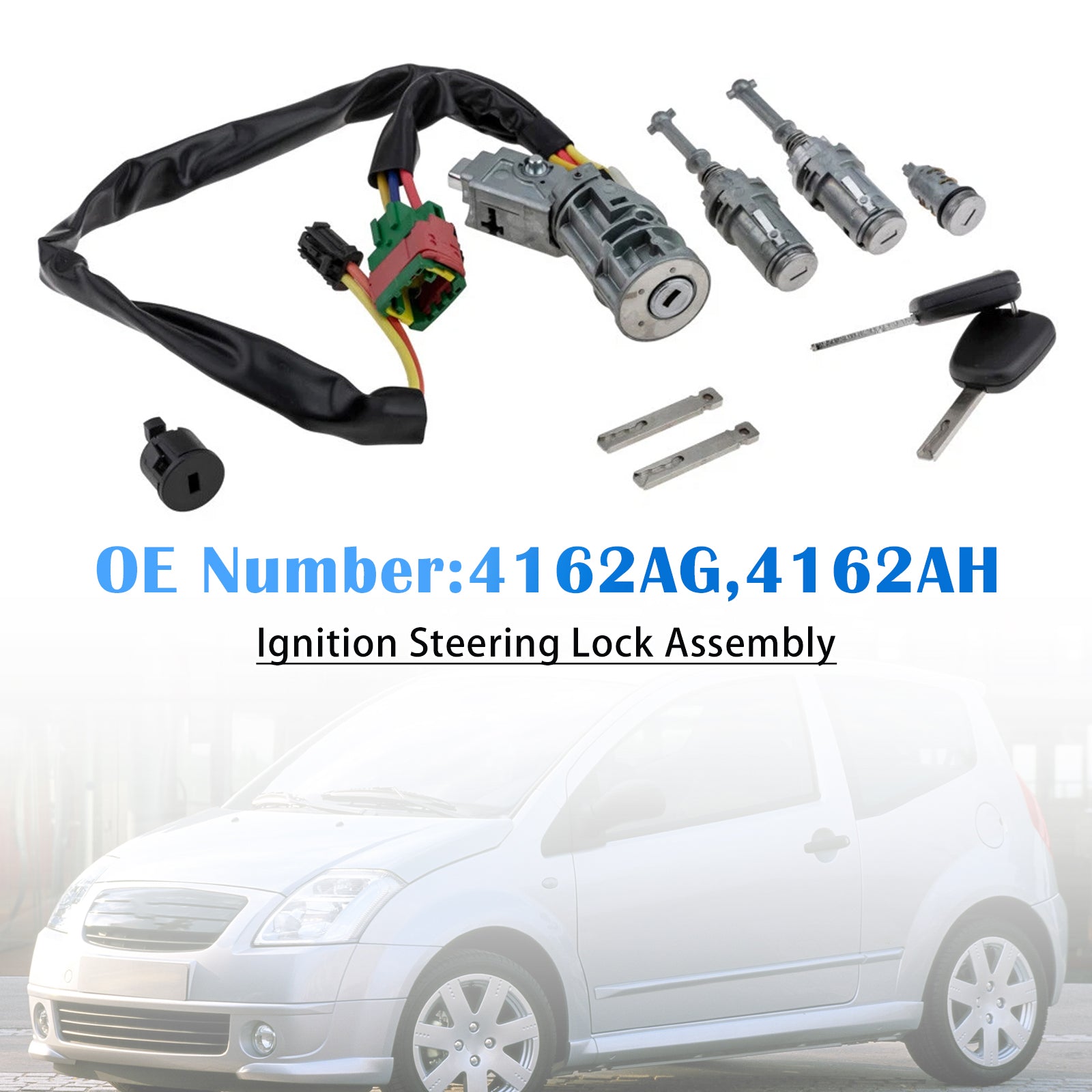 Stuurslotmechanisme'ontsteking voor Citroën C2 (vanaf 2003) 4162AG