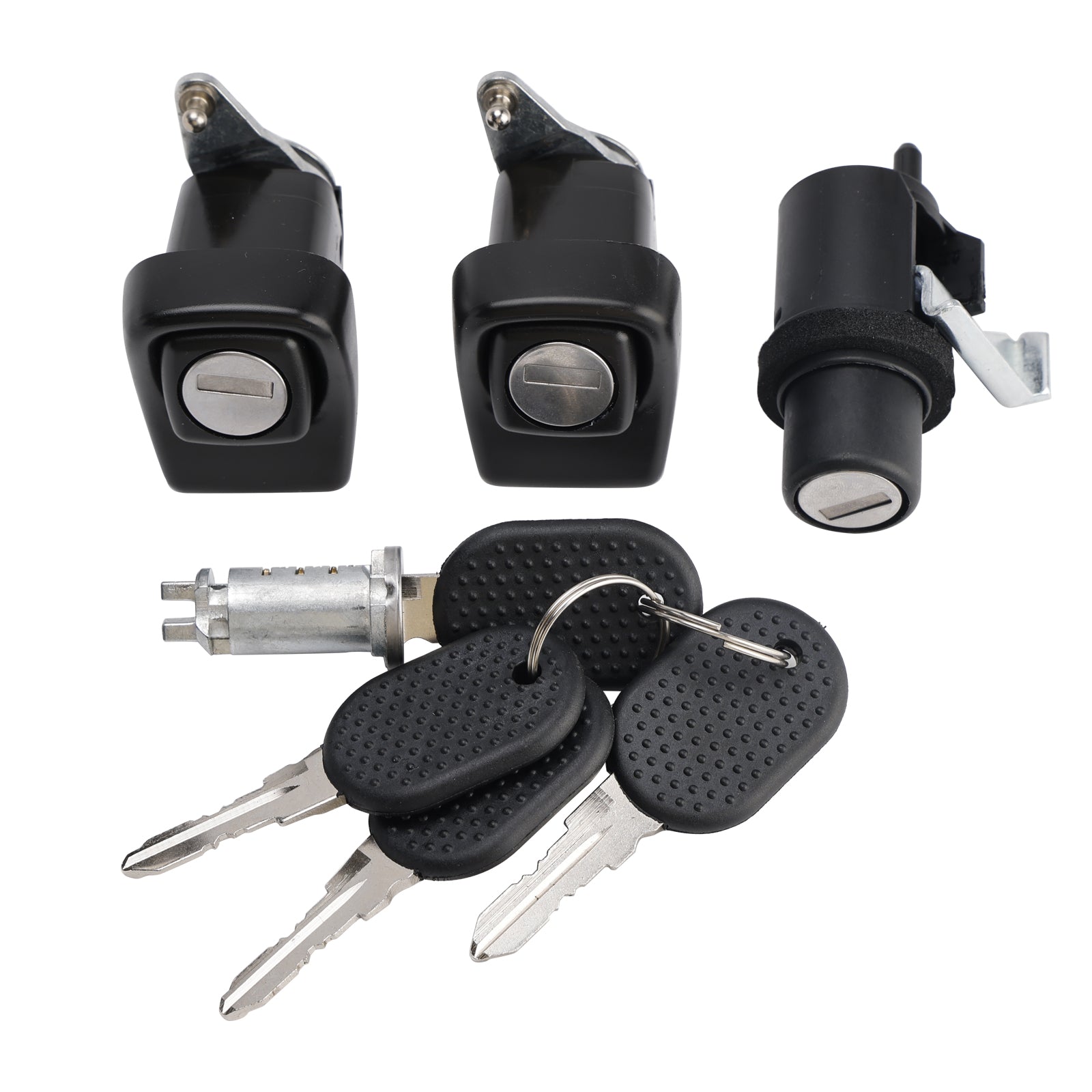Komplet leve in desne ključavnice + pokrov + cilinder + 4 ključi za Fiat Panda 85/104