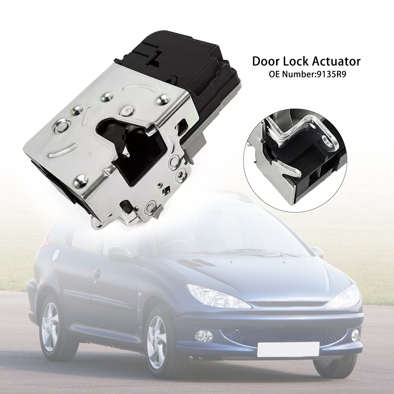 Porte Vasen etuoven lukitusoperaattori 9135R9 Peugeot 206 1998-2012