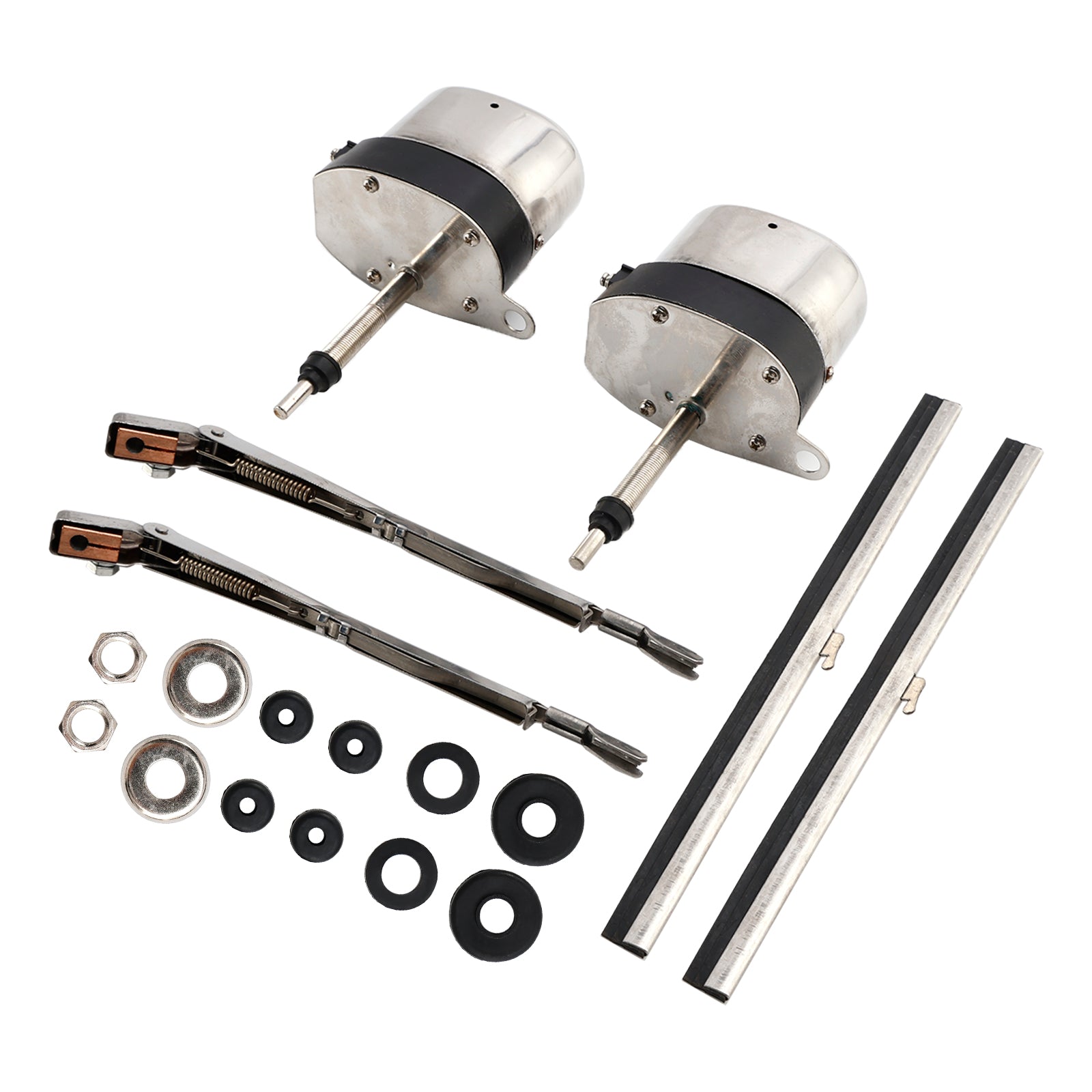 Coppia di tergicristalli in acciaio inossidabile per Jeep e Ford