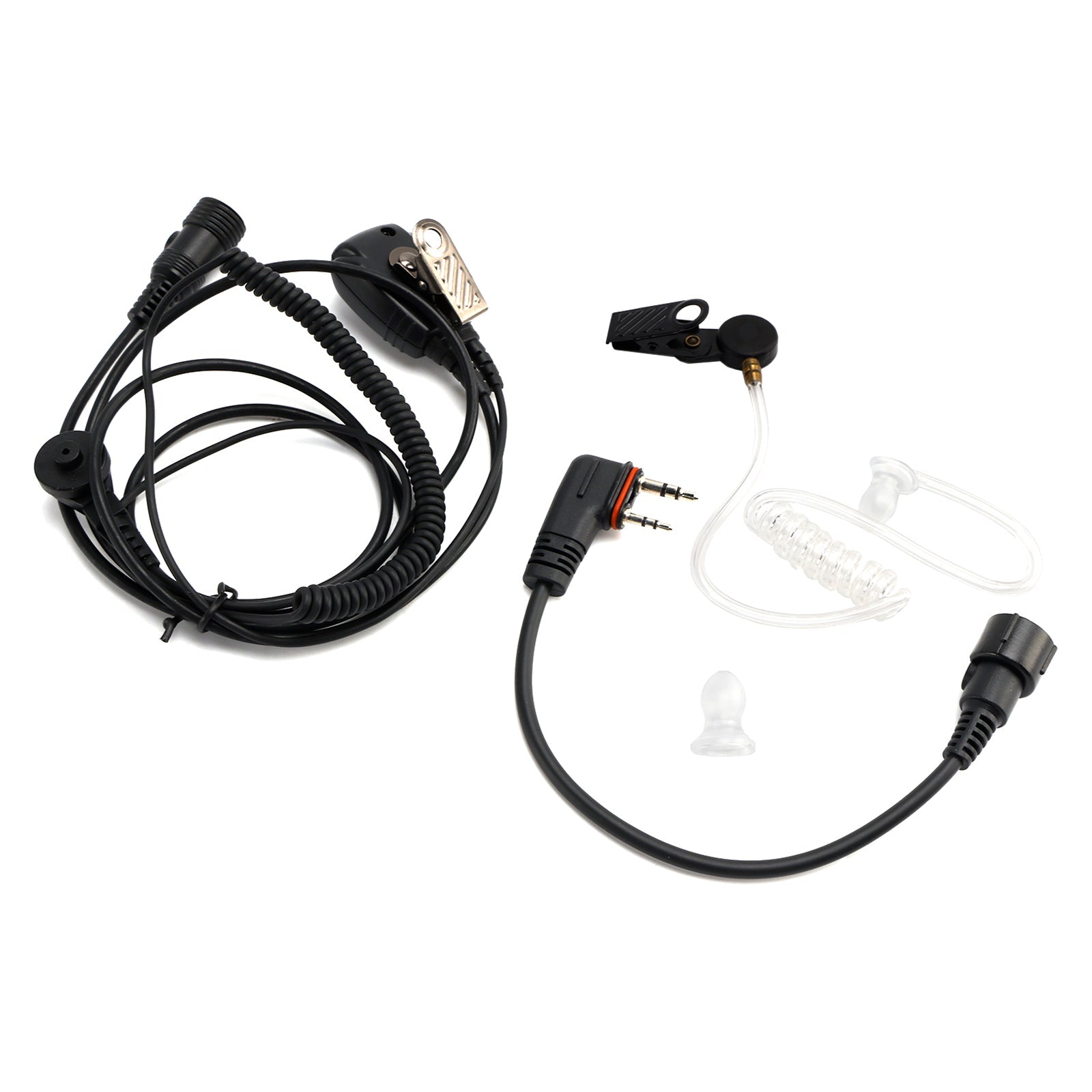Écouteur intra-auriculaire transparent à tube d'air 102B avec câble A24 pour ICOM A25CE A25N A24