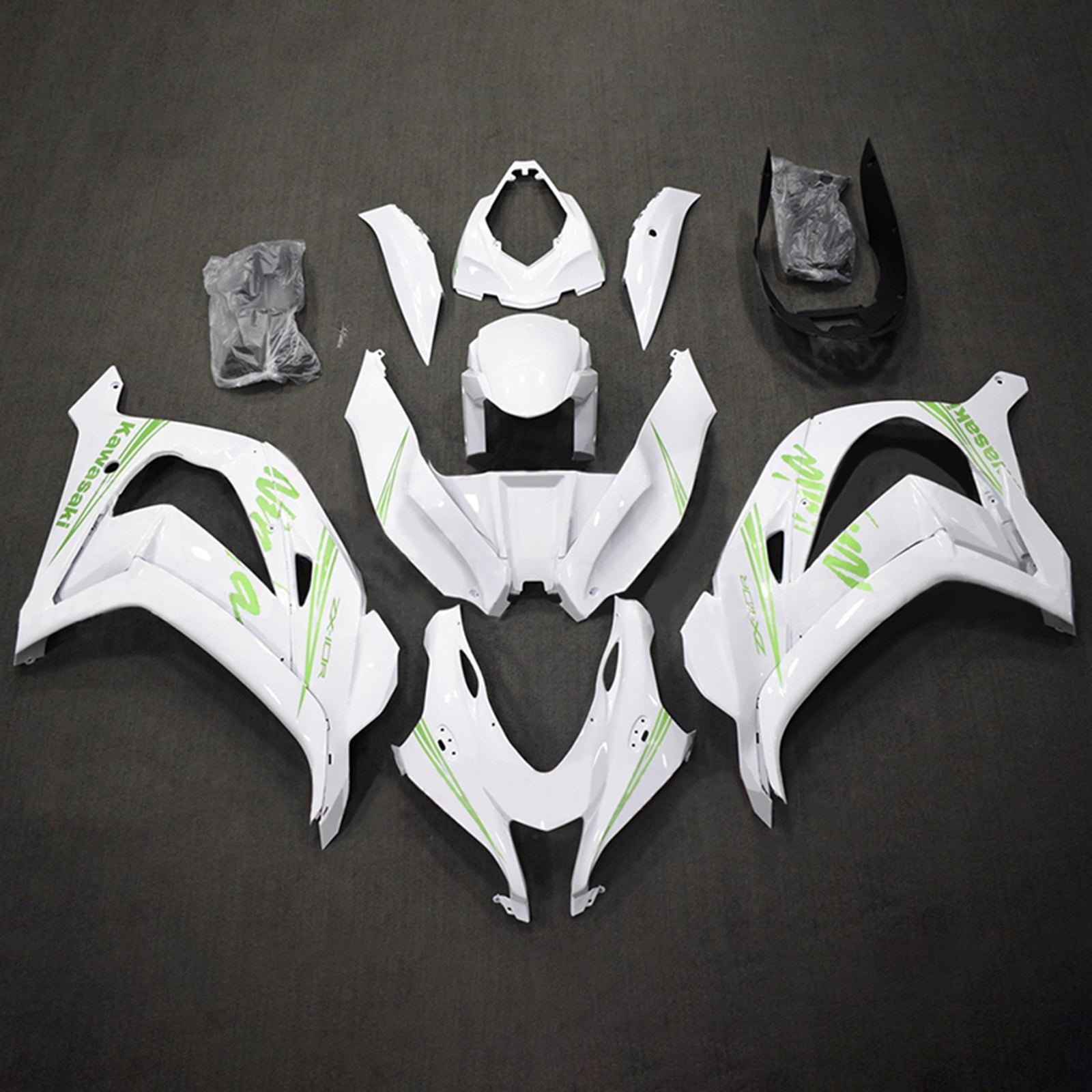 Kit de carénage injecté en plastique ABS compatible avec Kawasaki ZX10R 2016-2020