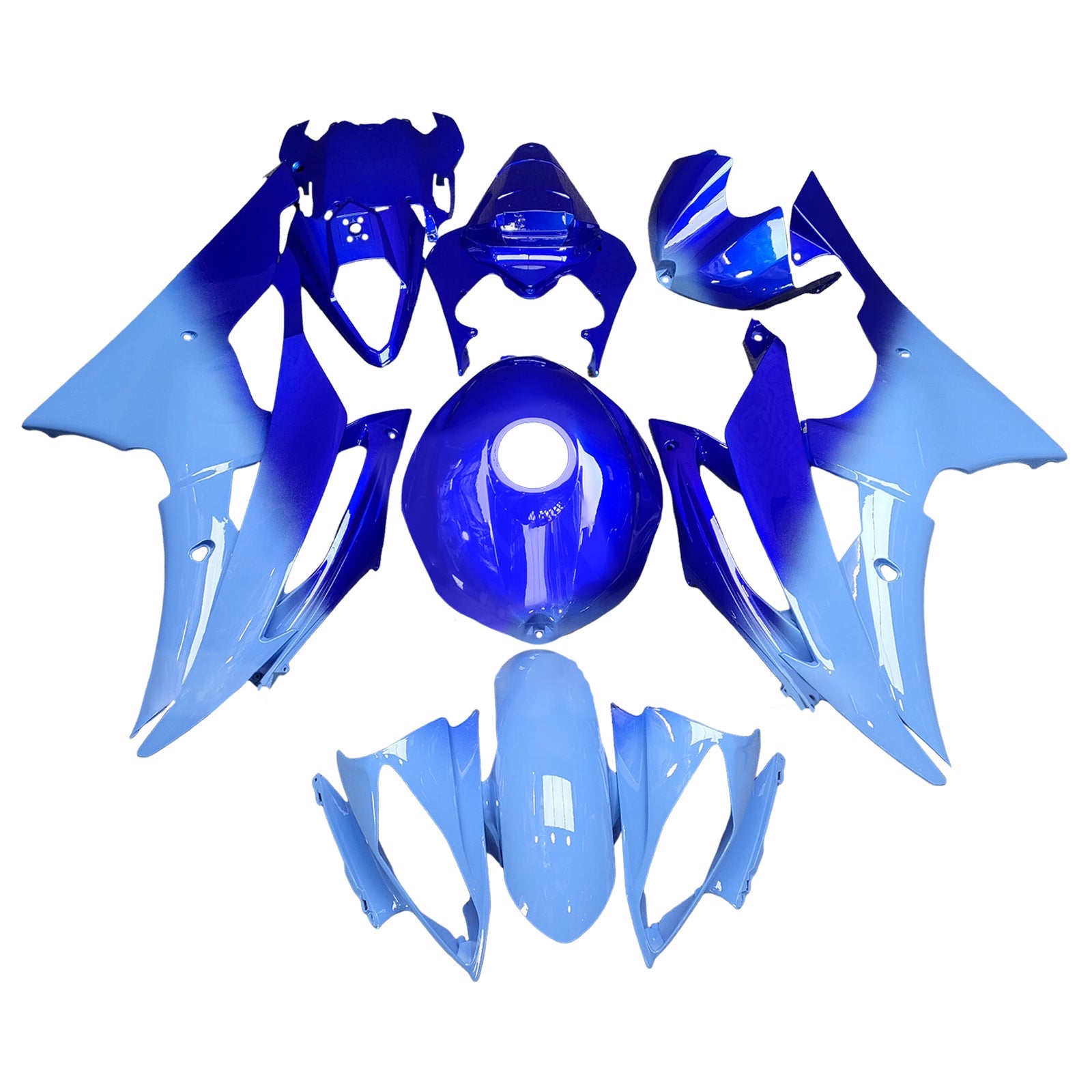 Kit de carénage injecté en plastique ABS pour Yamaha YZFR6 YZF-R6 2008-2016