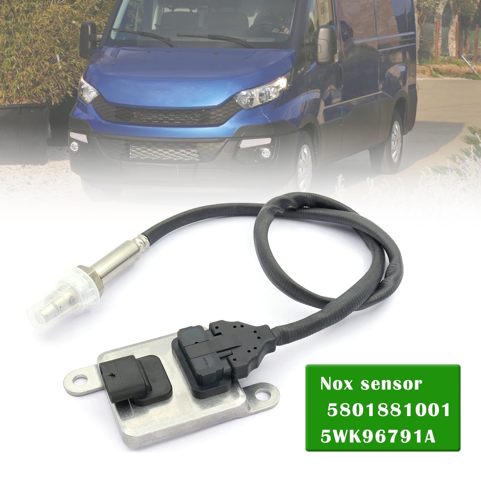 Sensor'oxide d&Stikstof (NOx) 24V voor Iveco Daily MK6 VI 3.0 diesel (2014-2018) - Onderdeelnummer : 5801881001 5WK96791A