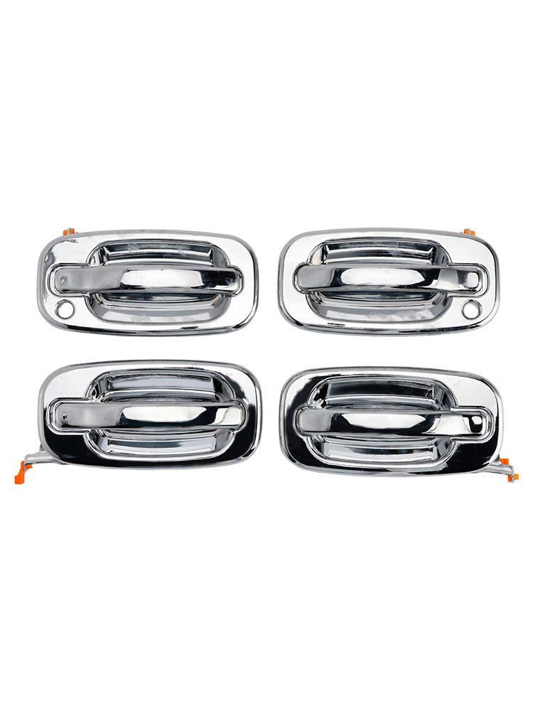 Set di 4 maniglie cromate per porte esterne anteriori per Chevy GMC Silverado 99-06