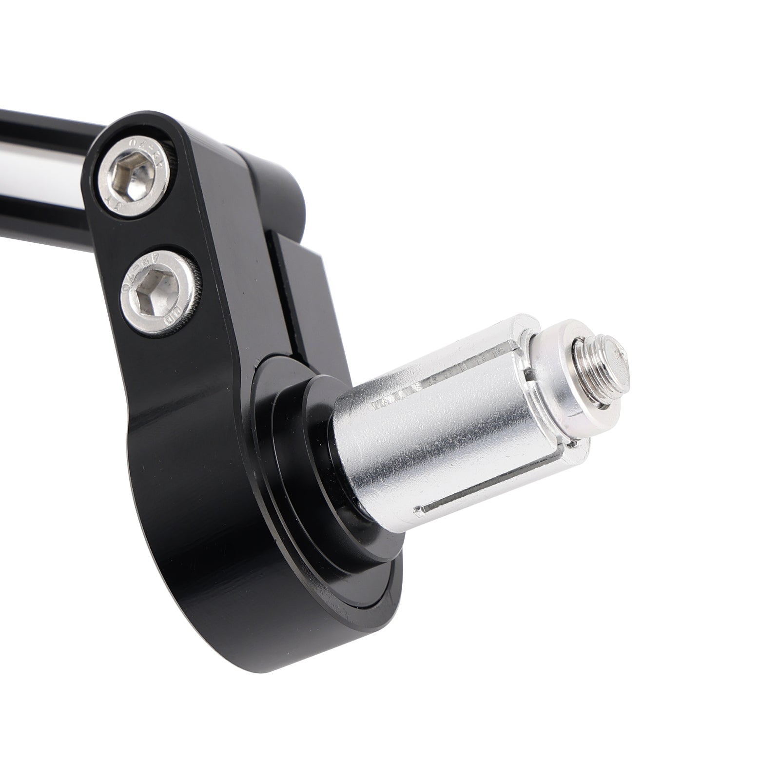 Set di specchietti retrovisori da manubrio in alluminio CNC nero 7/8""universale"