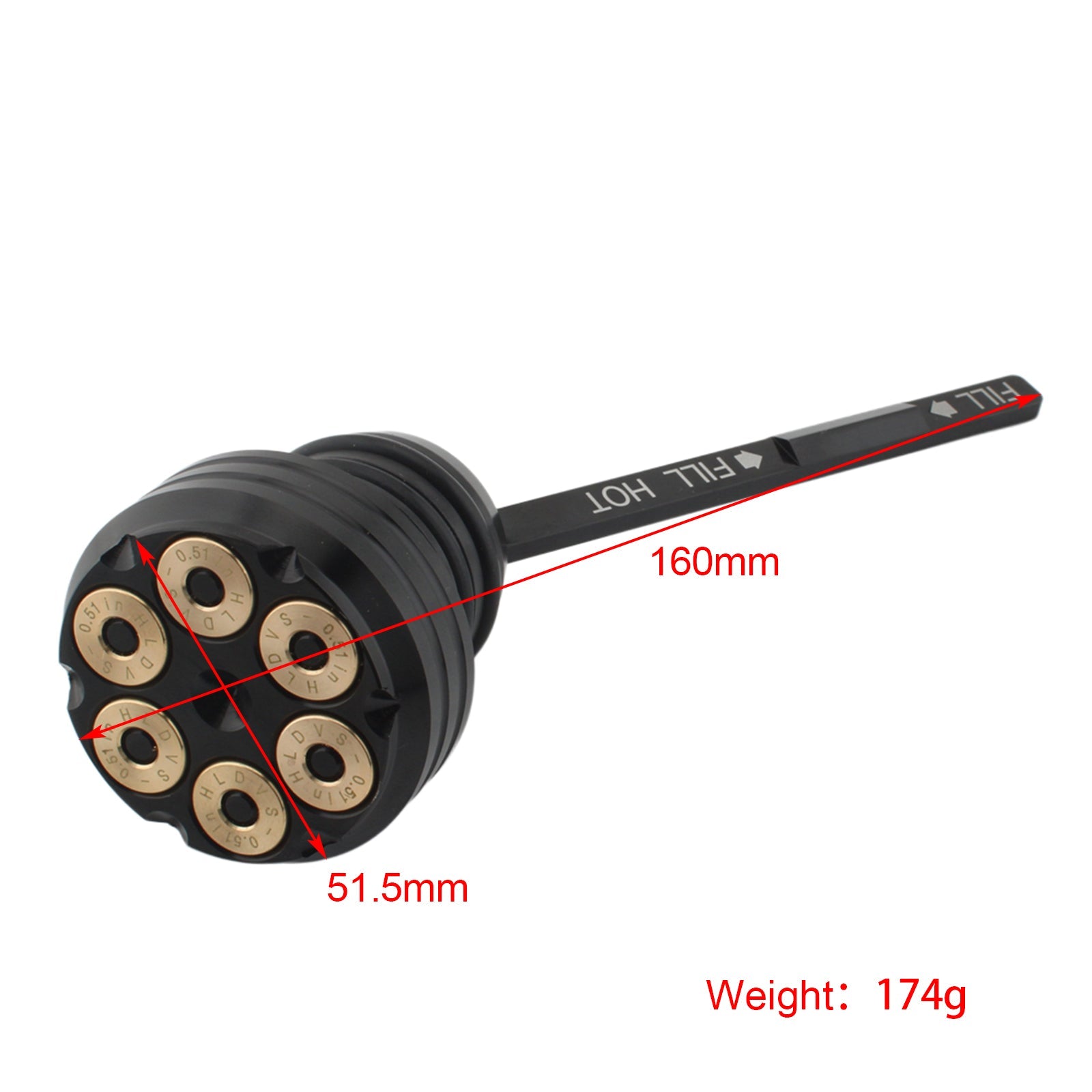 Tapa del tanque de medidor de aceite para Softail 2000-2017 Todos los modelos