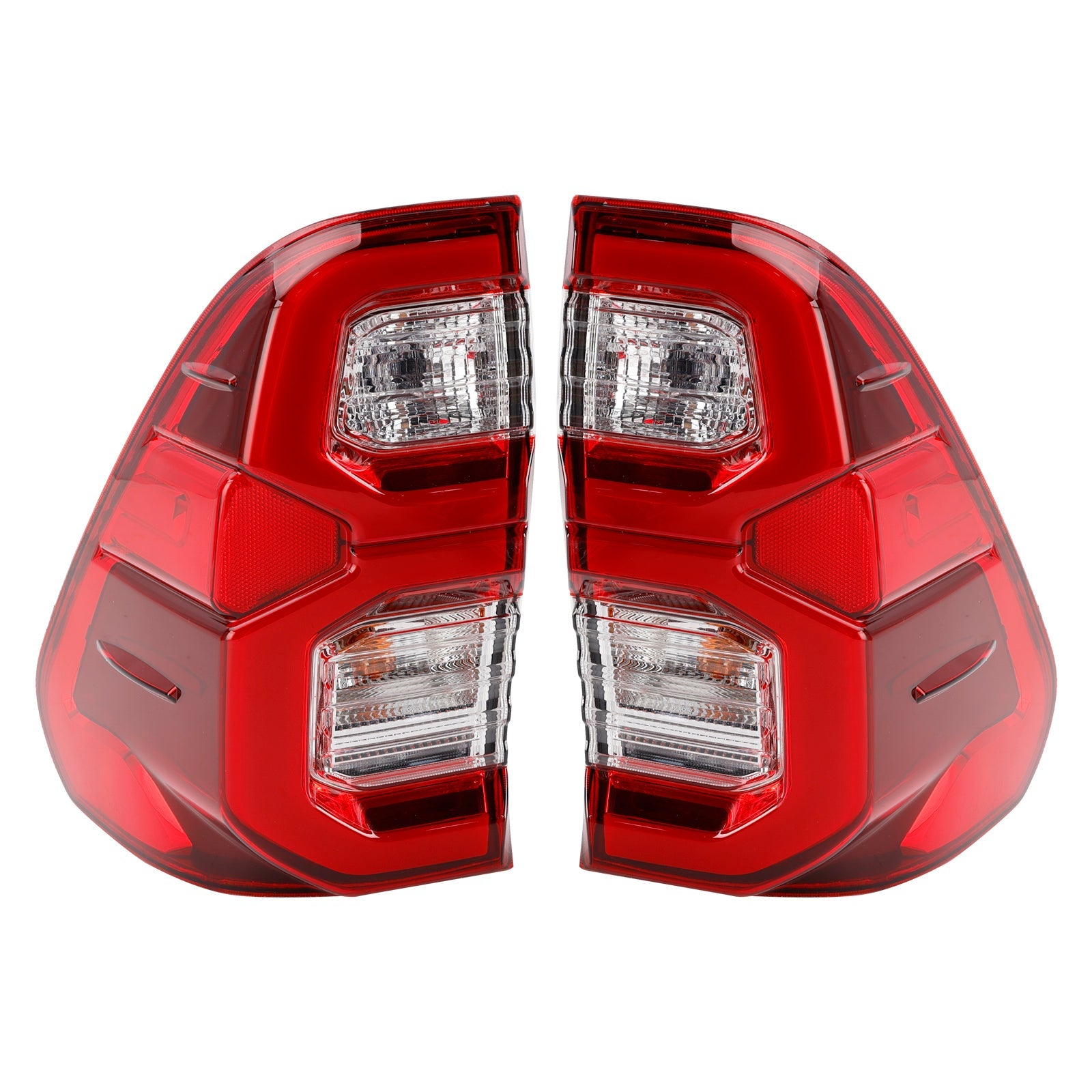 Un par de luces traseras con la parte trasera derecha e izquierda para Toyota Hilux Revo Rocco 2015-2021